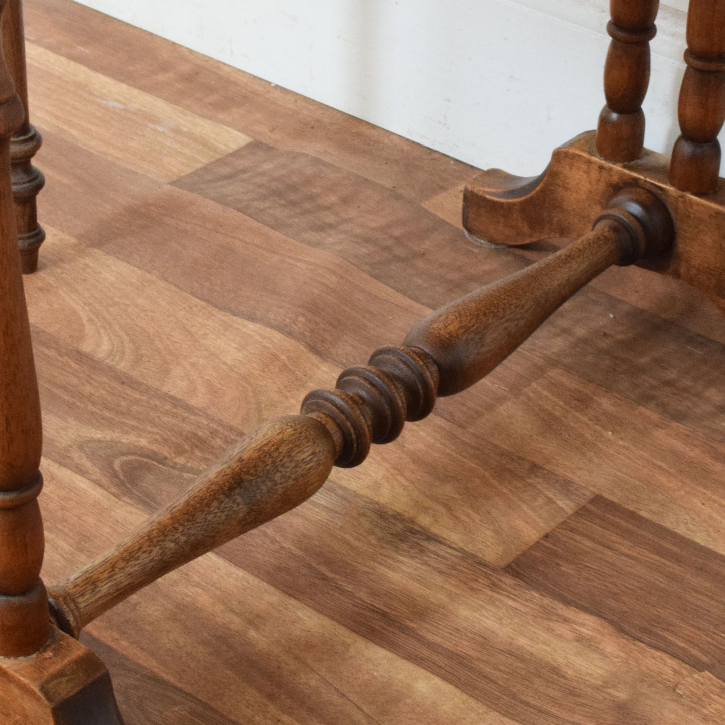 Drop-Leaf Oak Side Table