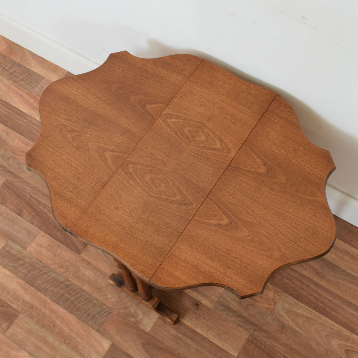 Drop-Leaf Oak Side Table