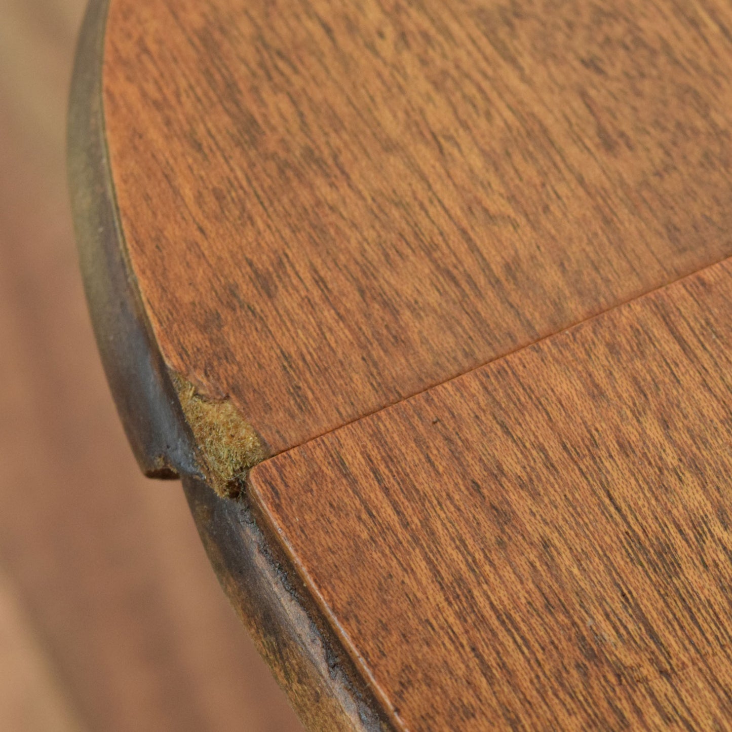 Drop-Leaf Oak Side Table