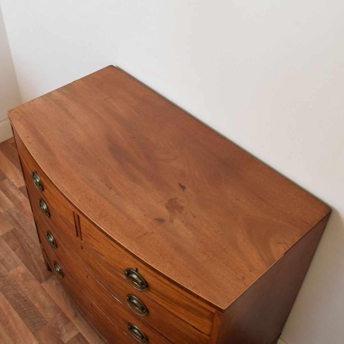 Bow Fronted Mahogany Chest of Drawers