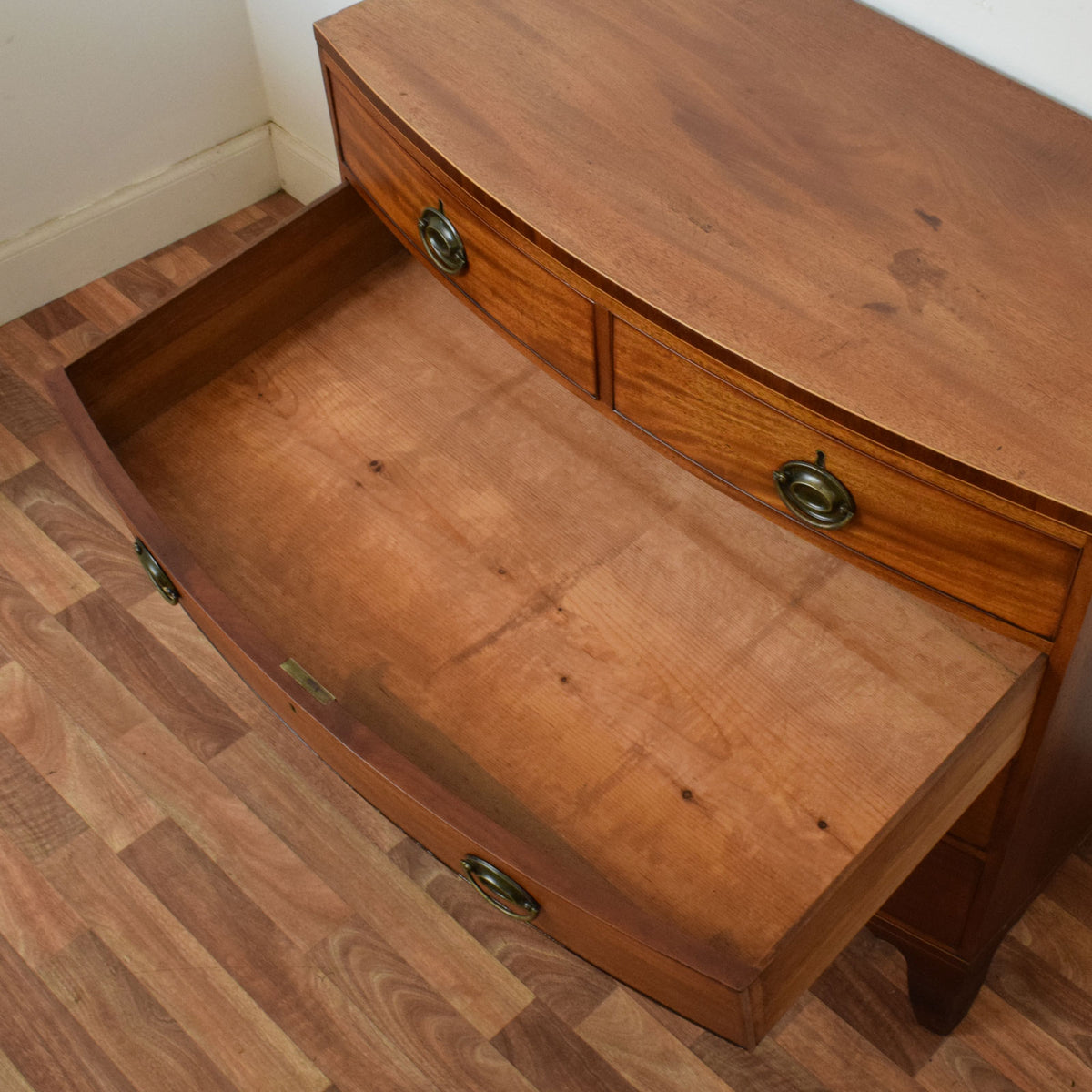 Bow Fronted Mahogany Chest of Drawers