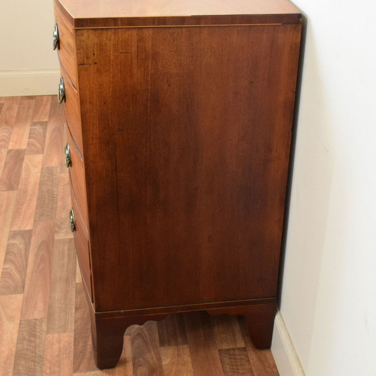 Bow Fronted Mahogany Chest of Drawers
