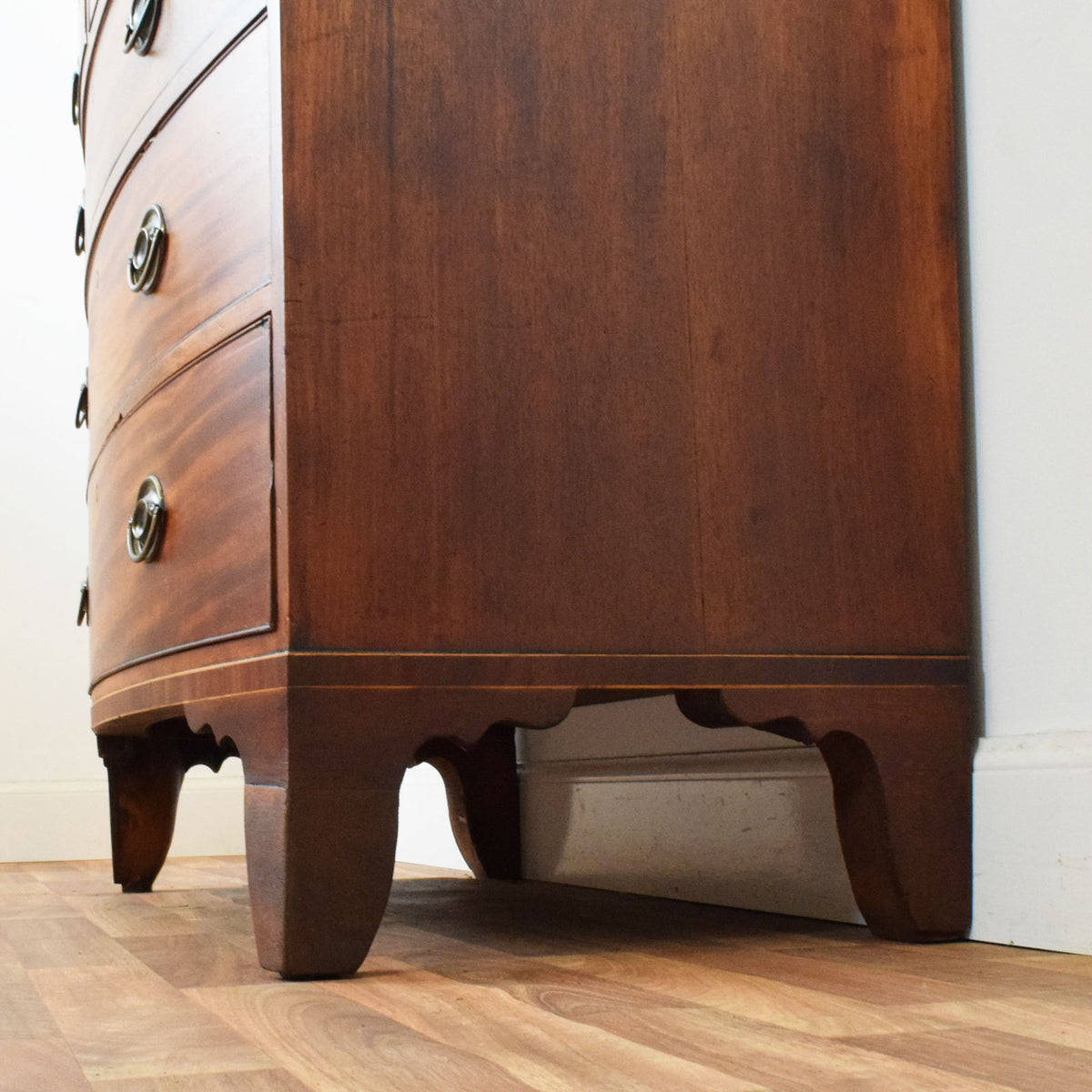 Bow Fronted Mahogany Chest of Drawers