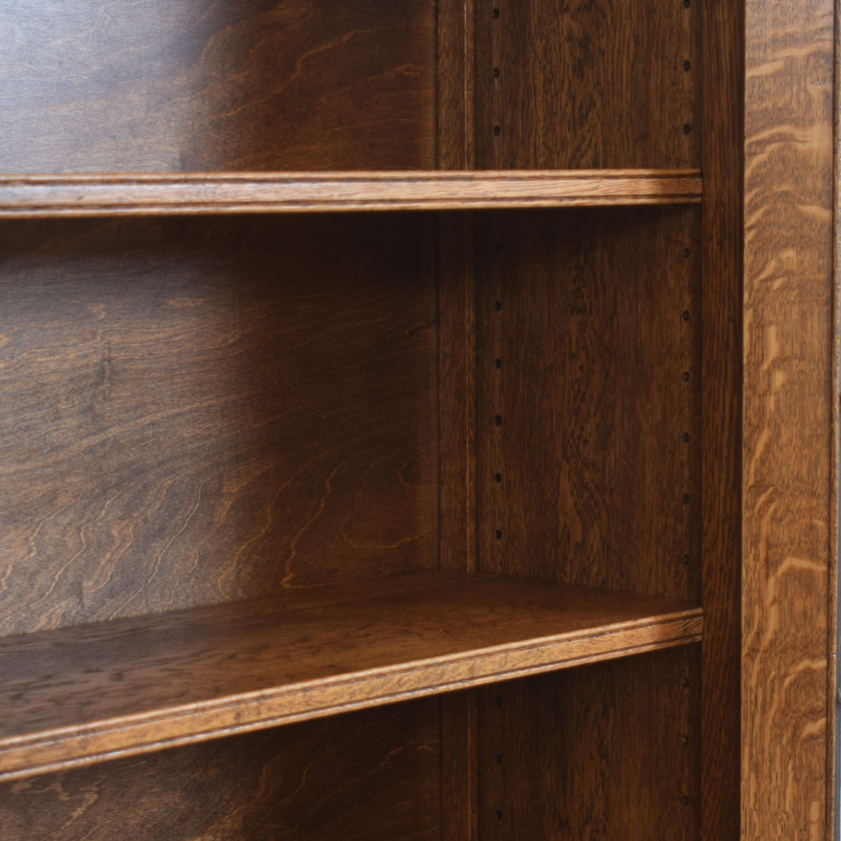 Glazed Oak Bookcase Unit