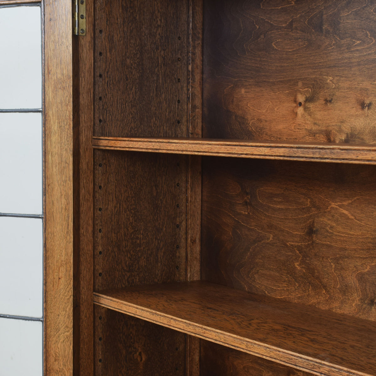 Glazed Oak Bookcase Unit