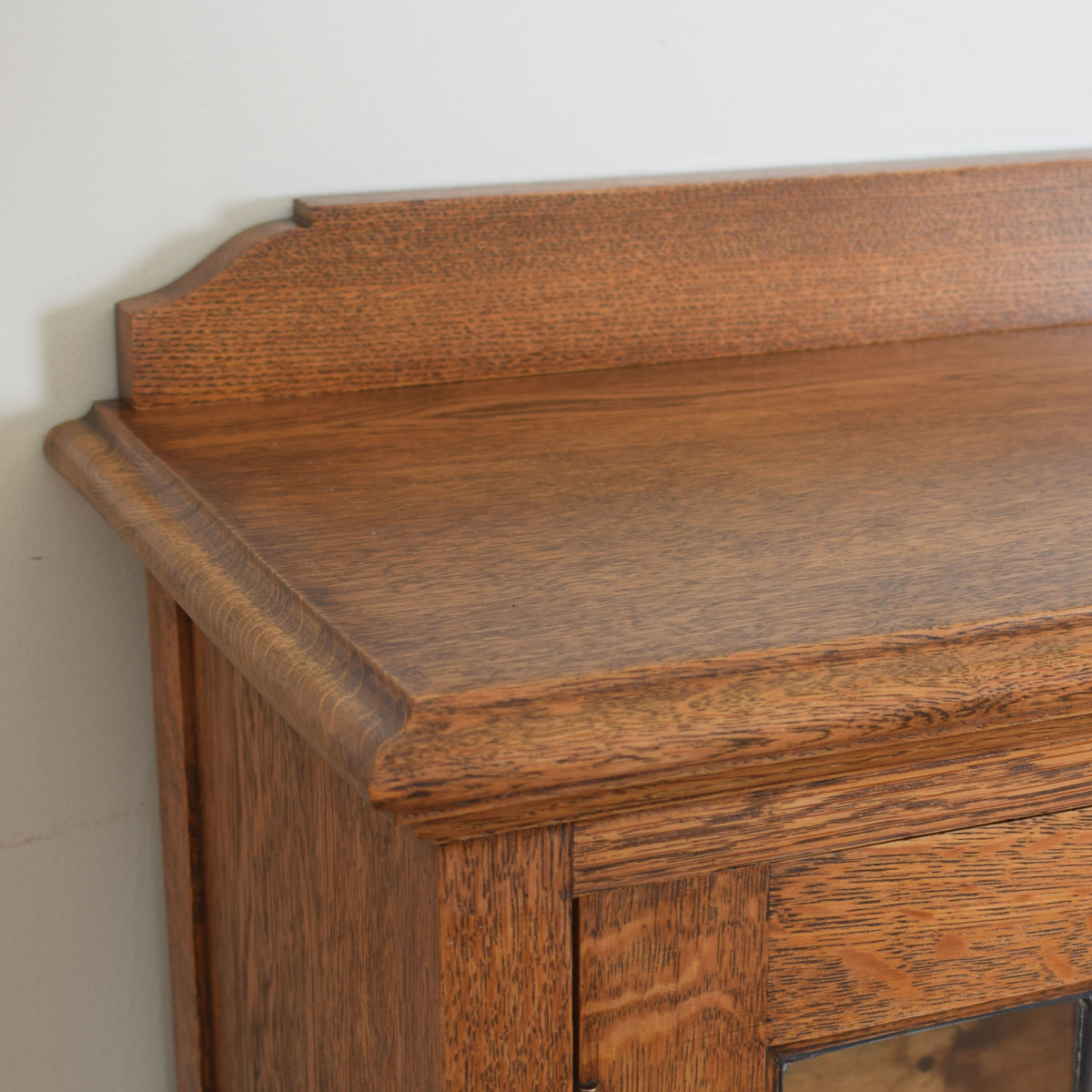 Glazed Oak Bookcase Unit