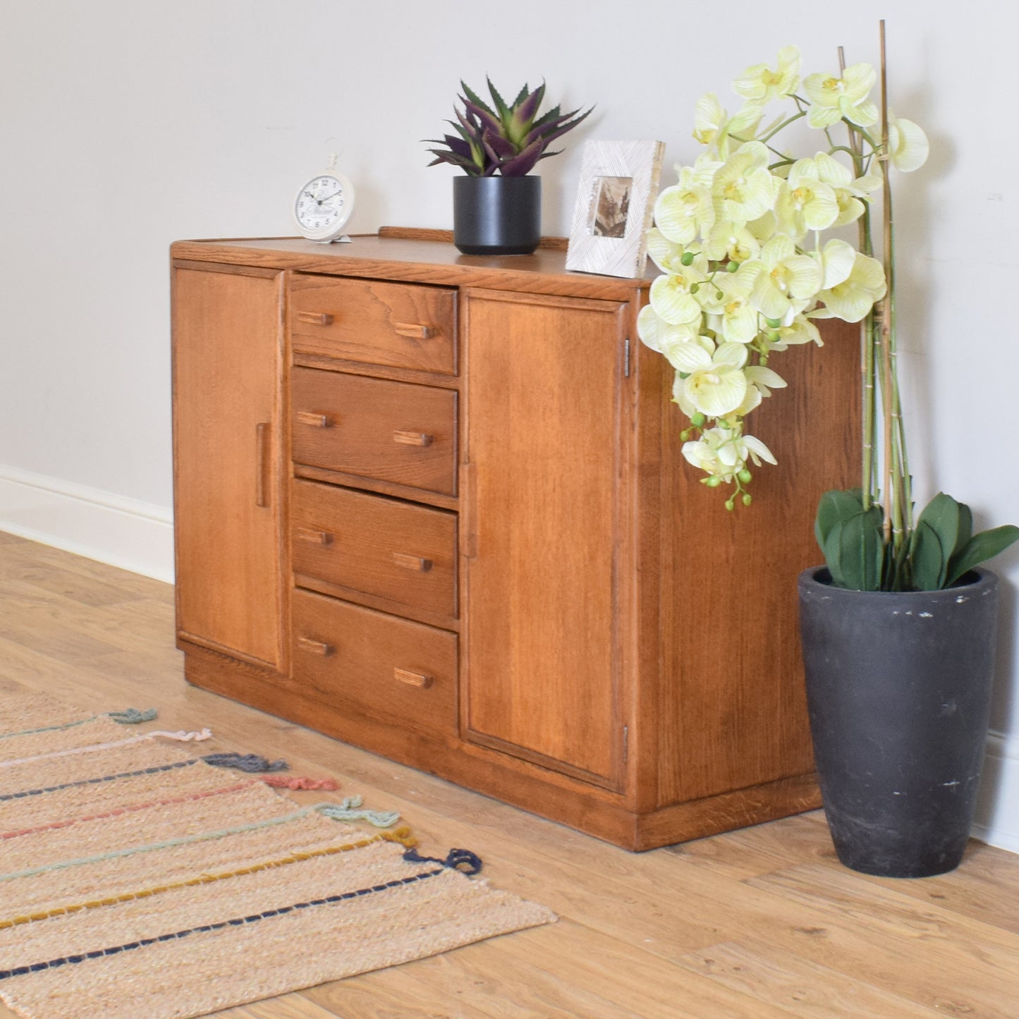 Oak Veneer Sideboard