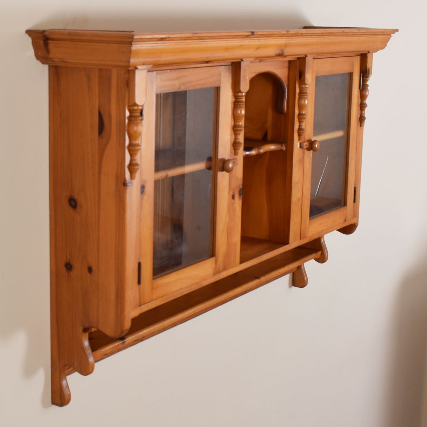 Pine Glazed Wall Cabinet