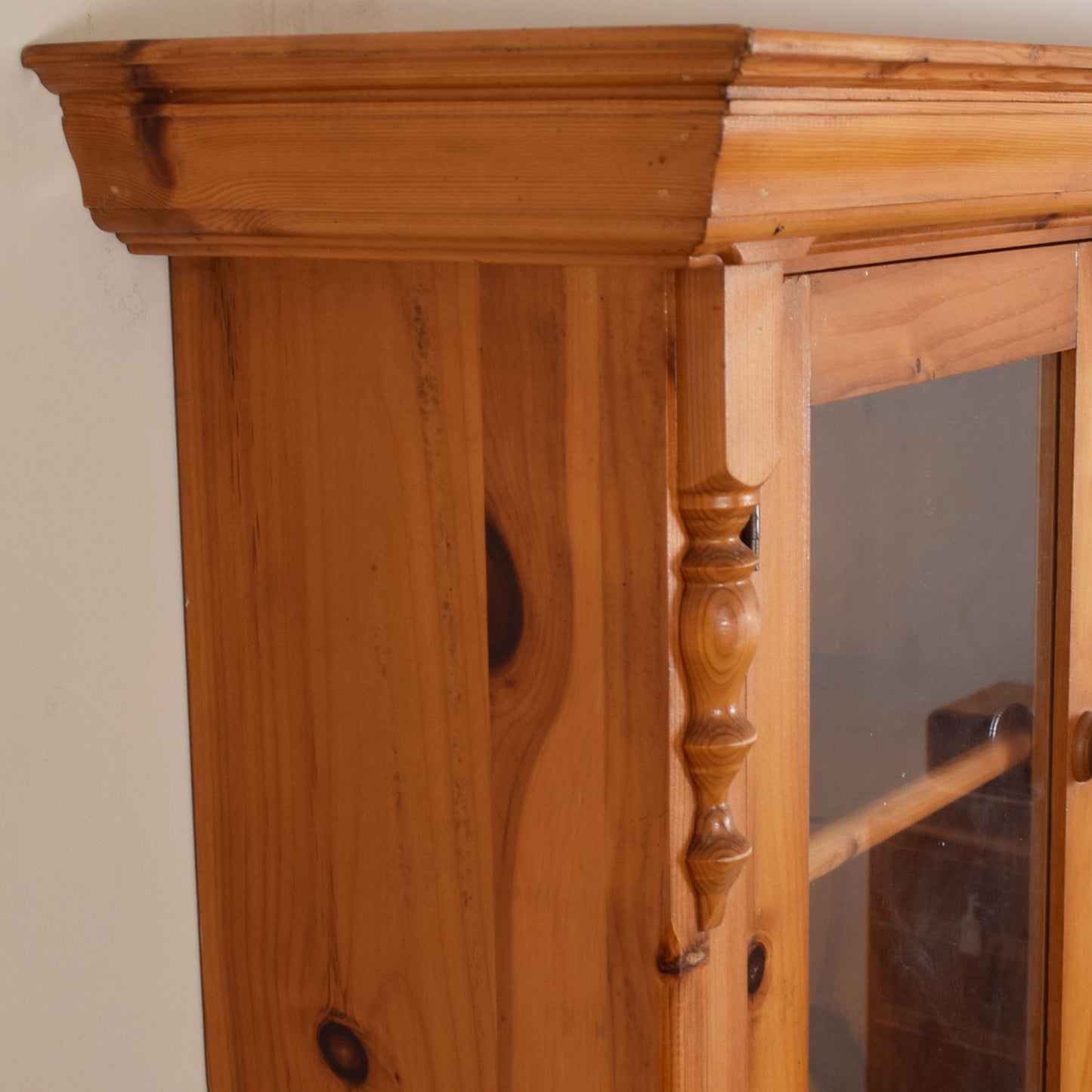 Pine Glazed Wall Cabinet