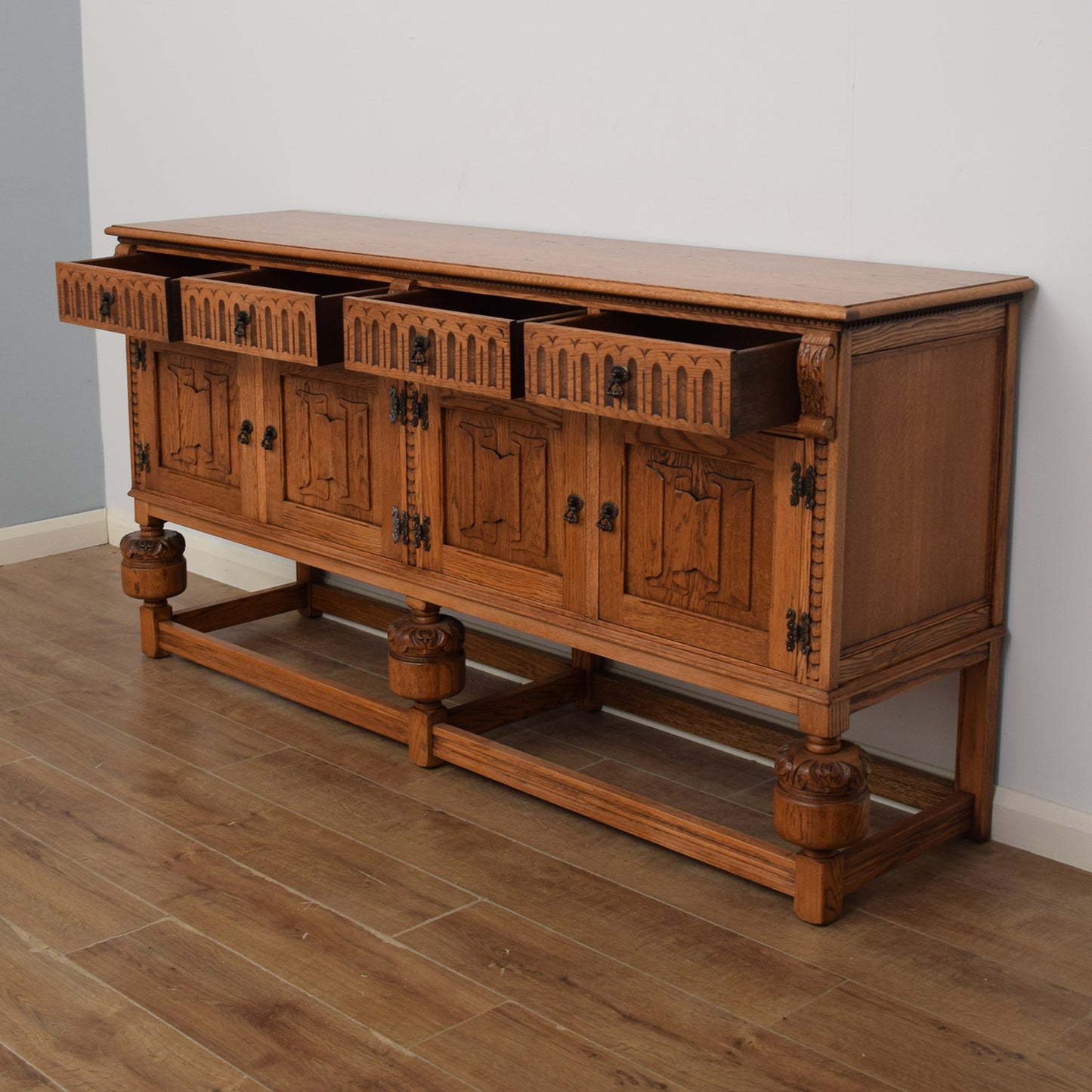 Restored Oak Sideboard
