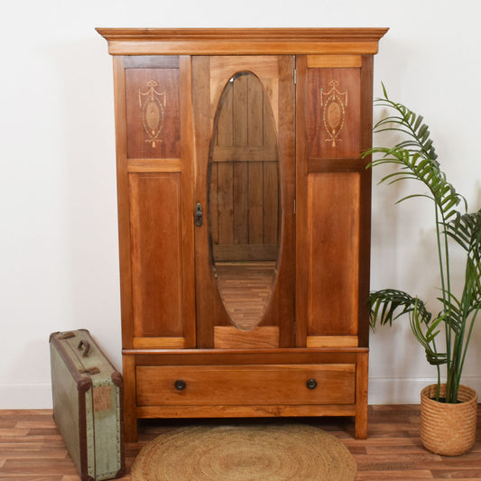 Inlaid Mahogany Hallrobe