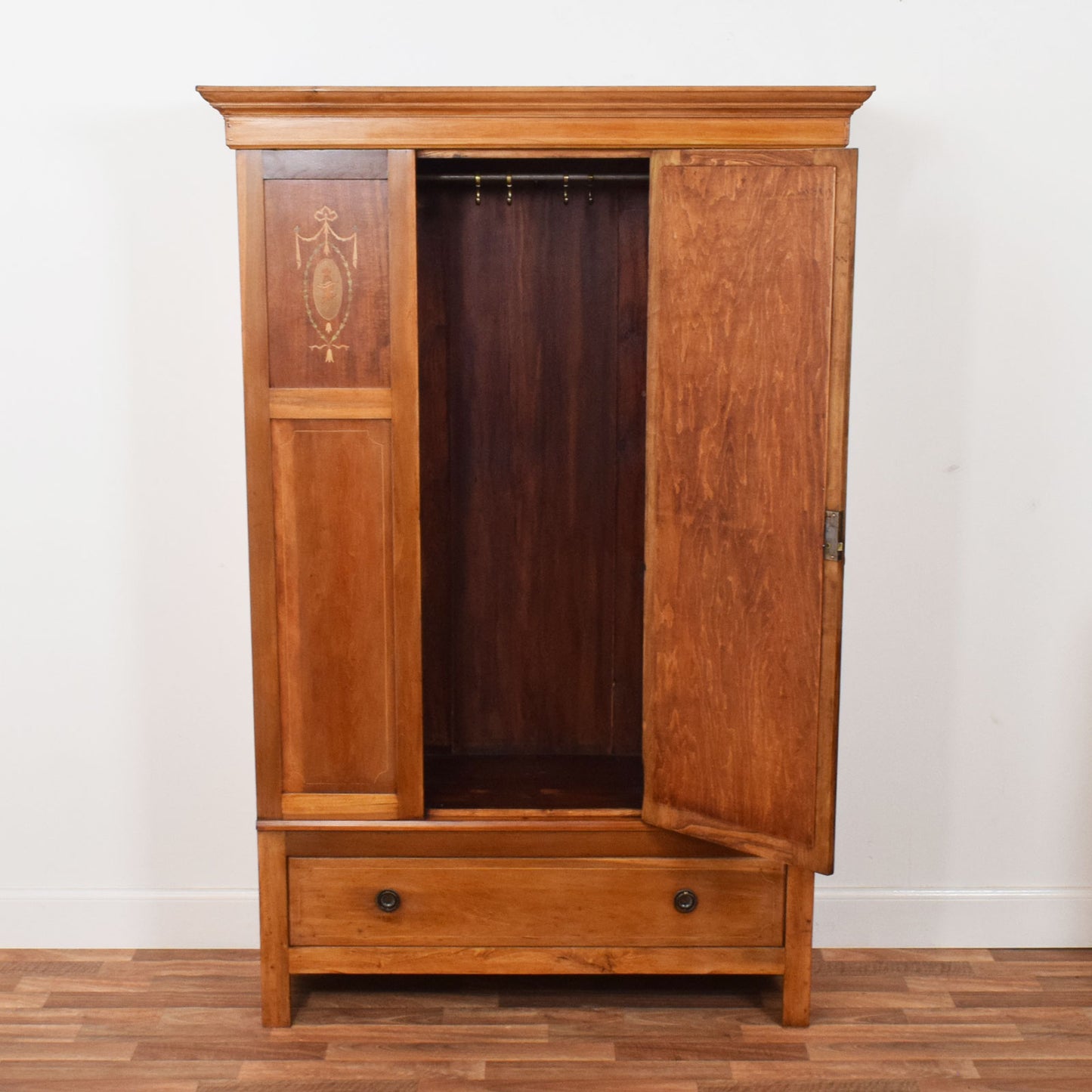 Inlaid Mahogany Hallrobe