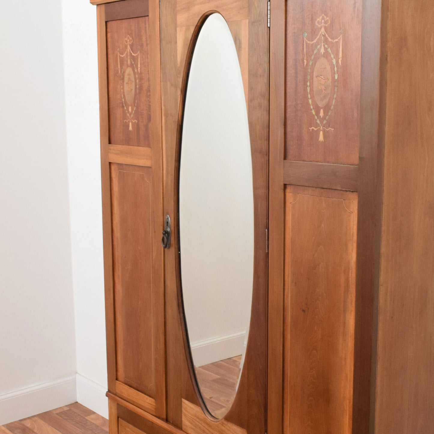 Inlaid Mahogany Hallrobe