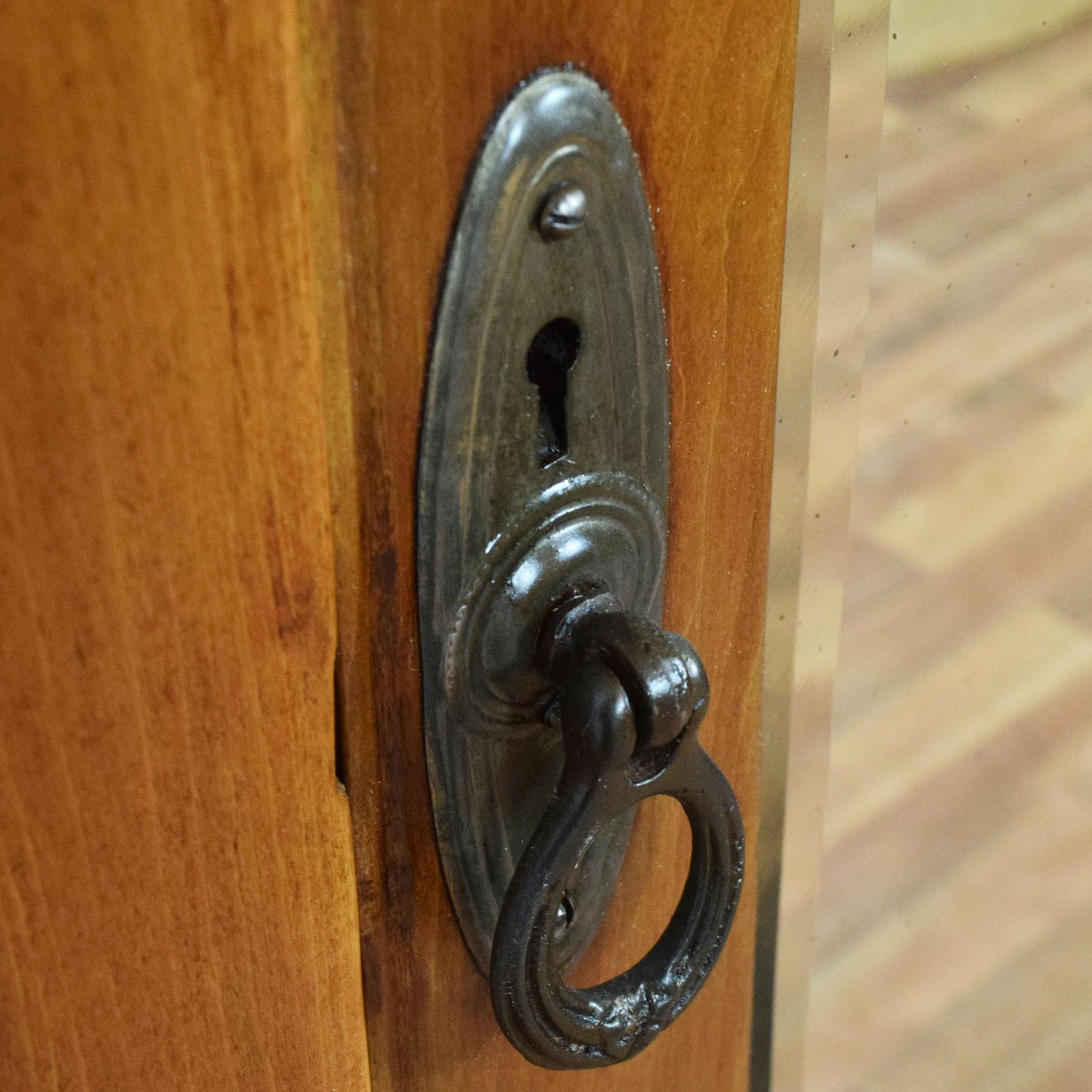 Inlaid Mahogany Hallrobe