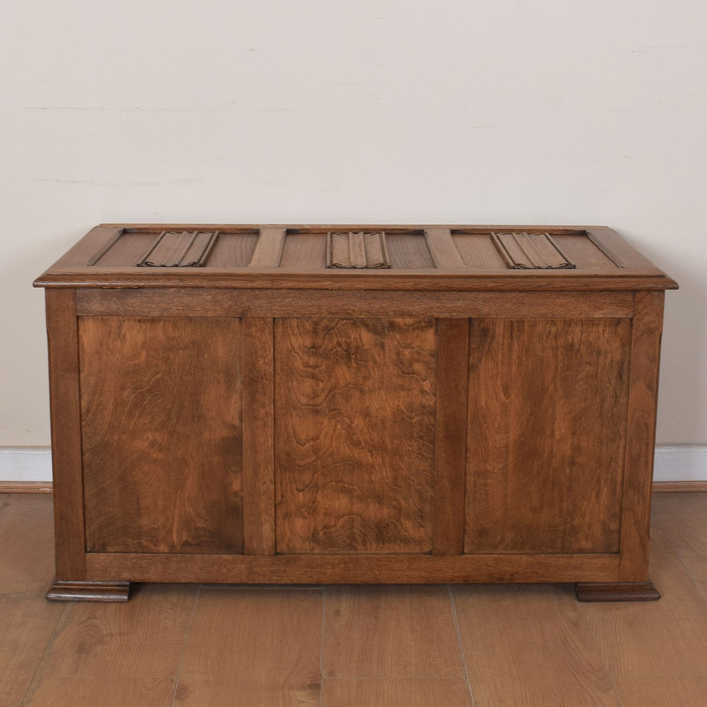 Oak Linenfold Blanket Box