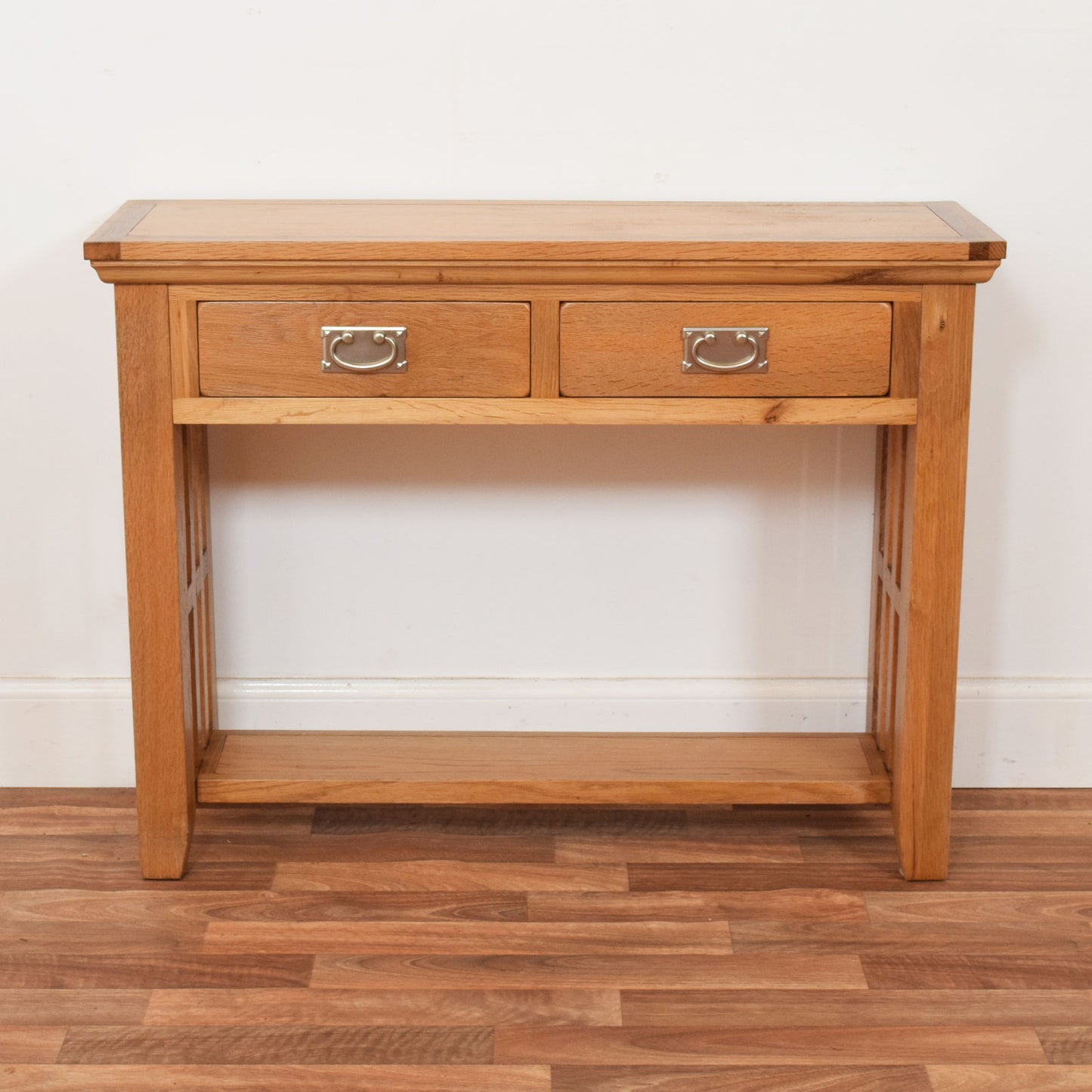 Restored Oak Console Table
