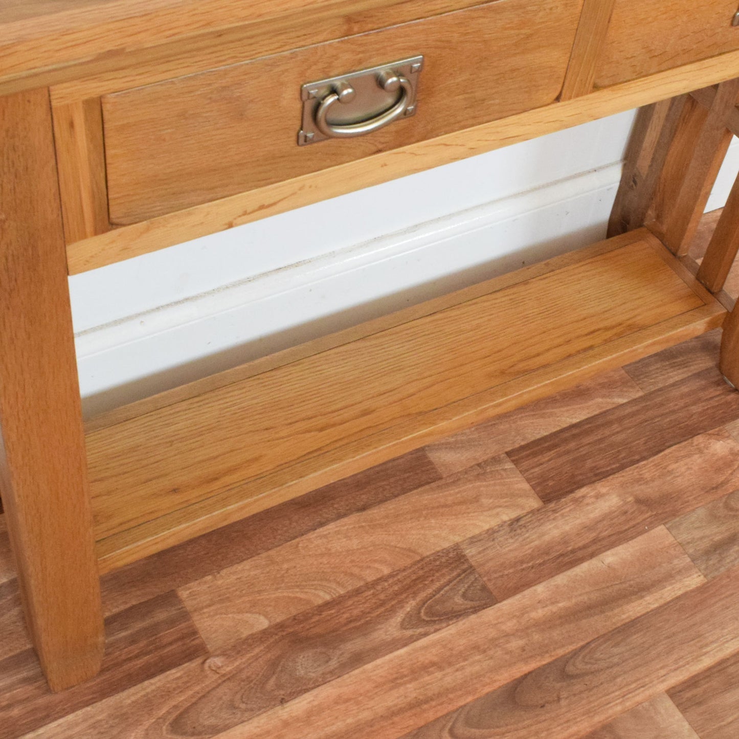 Restored Oak Console Table