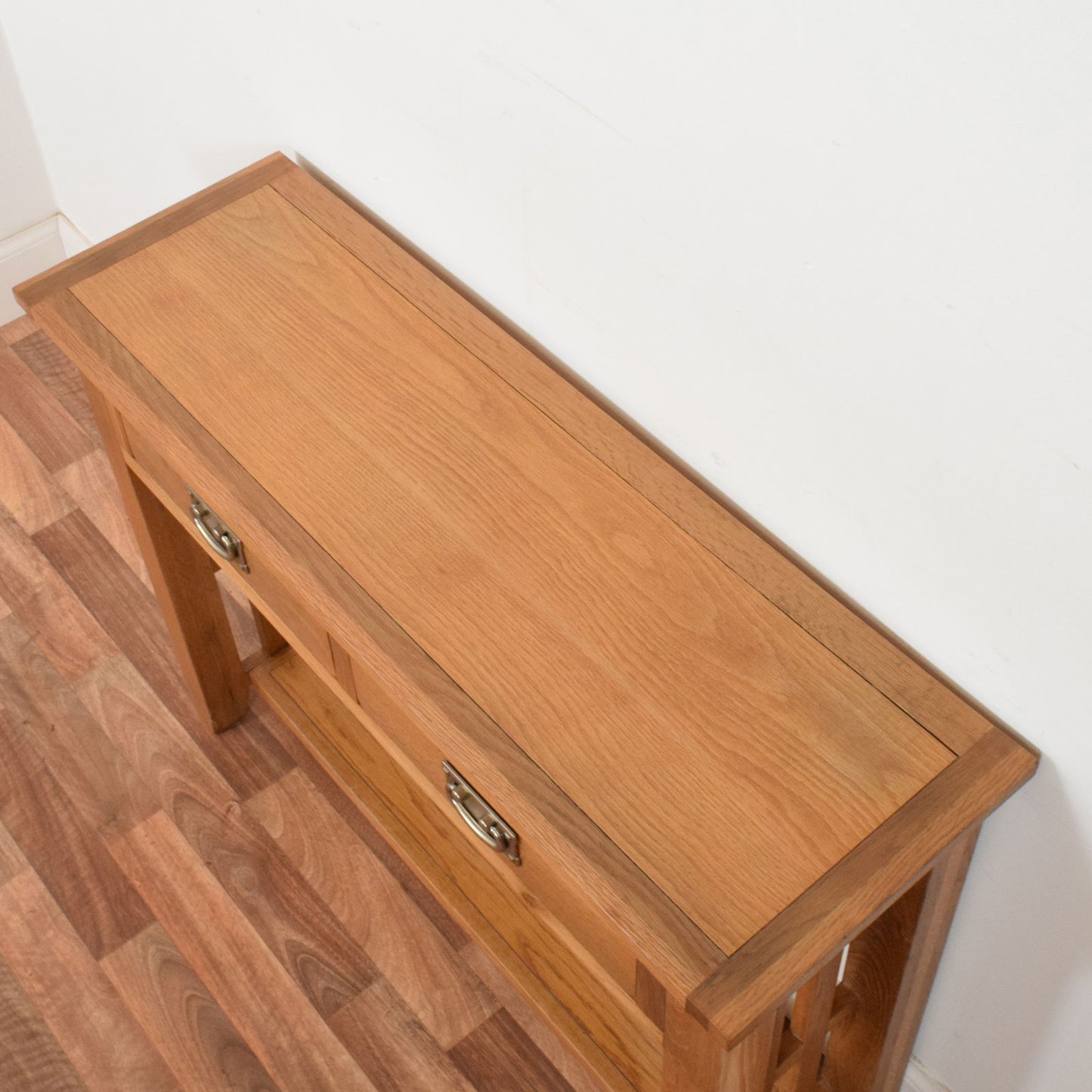 Restored Oak Console Table