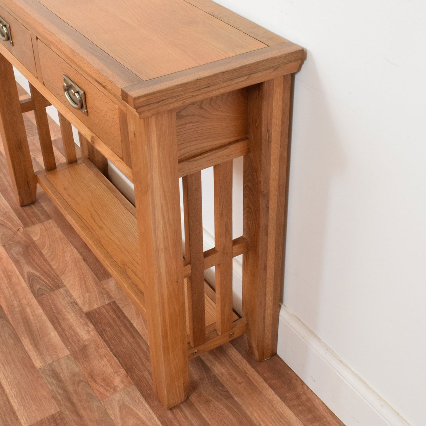 Restored Oak Console Table