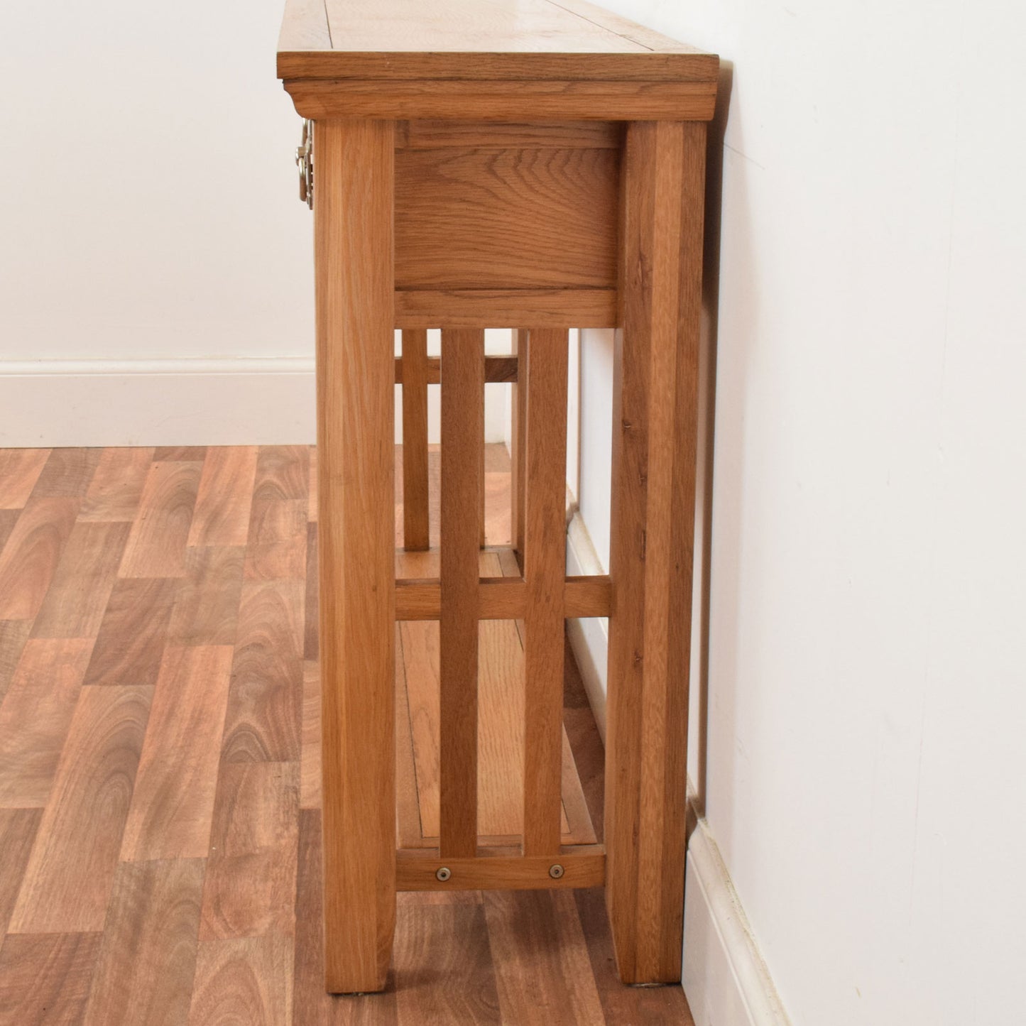 Restored Oak Console Table