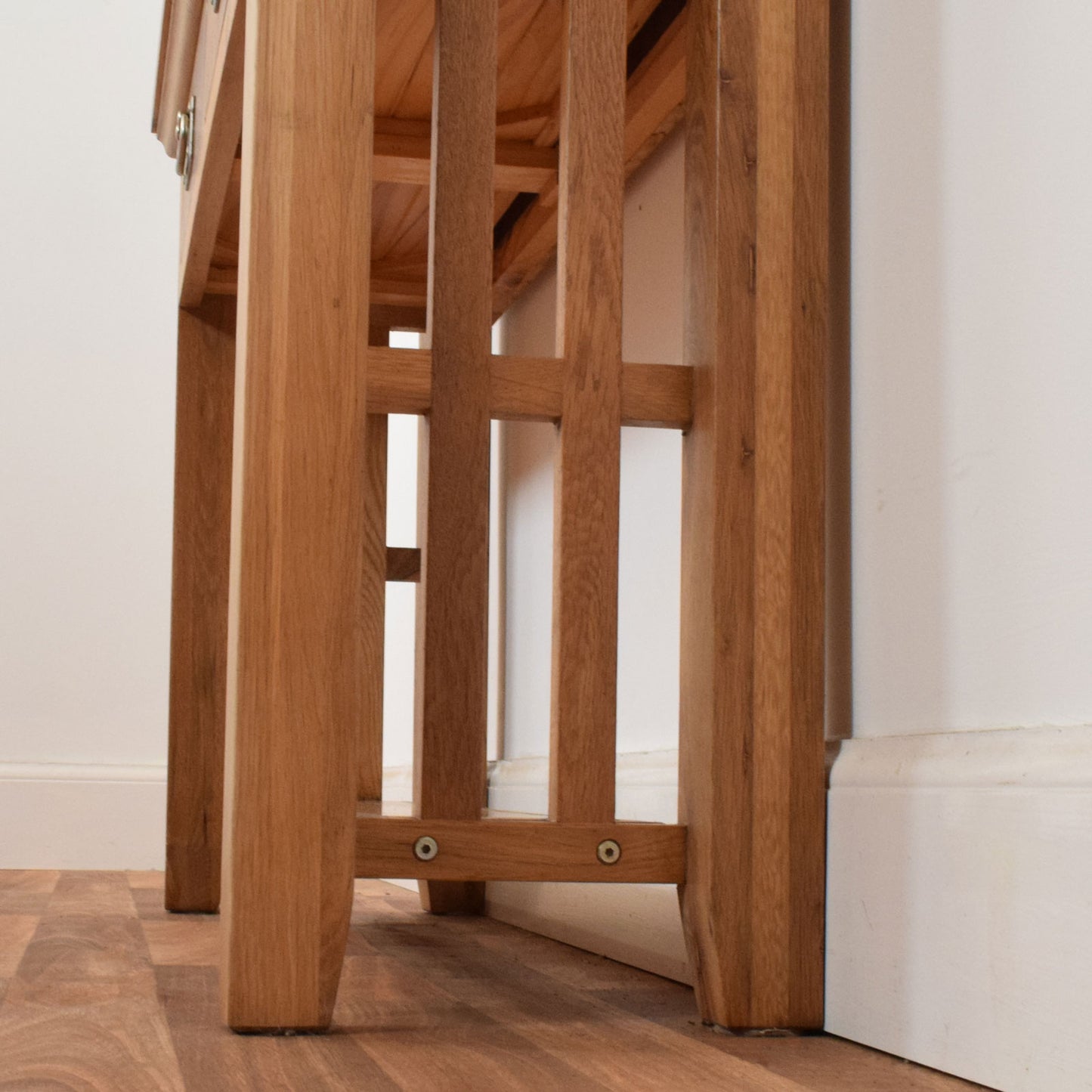 Restored Oak Console Table