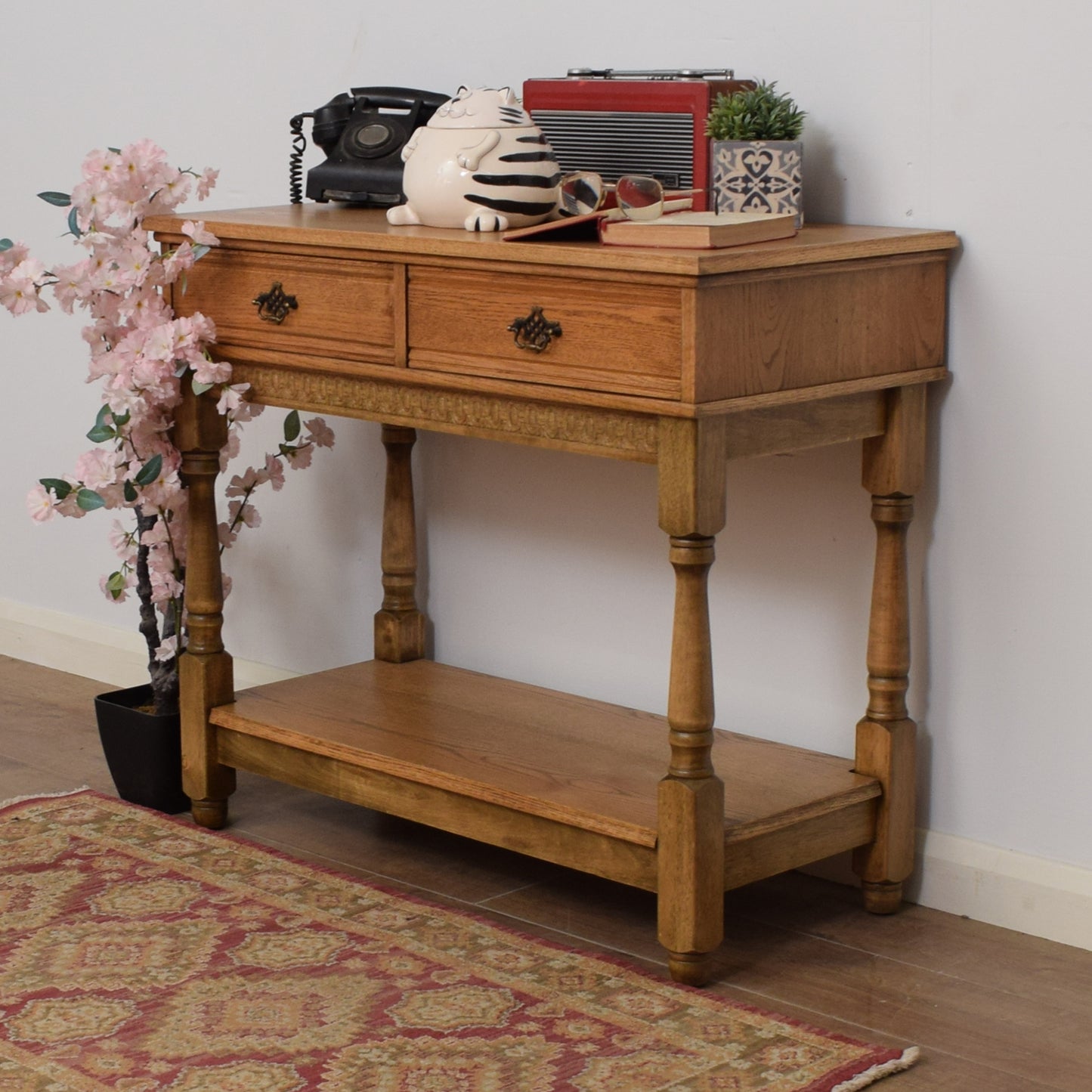 Oak Console Table