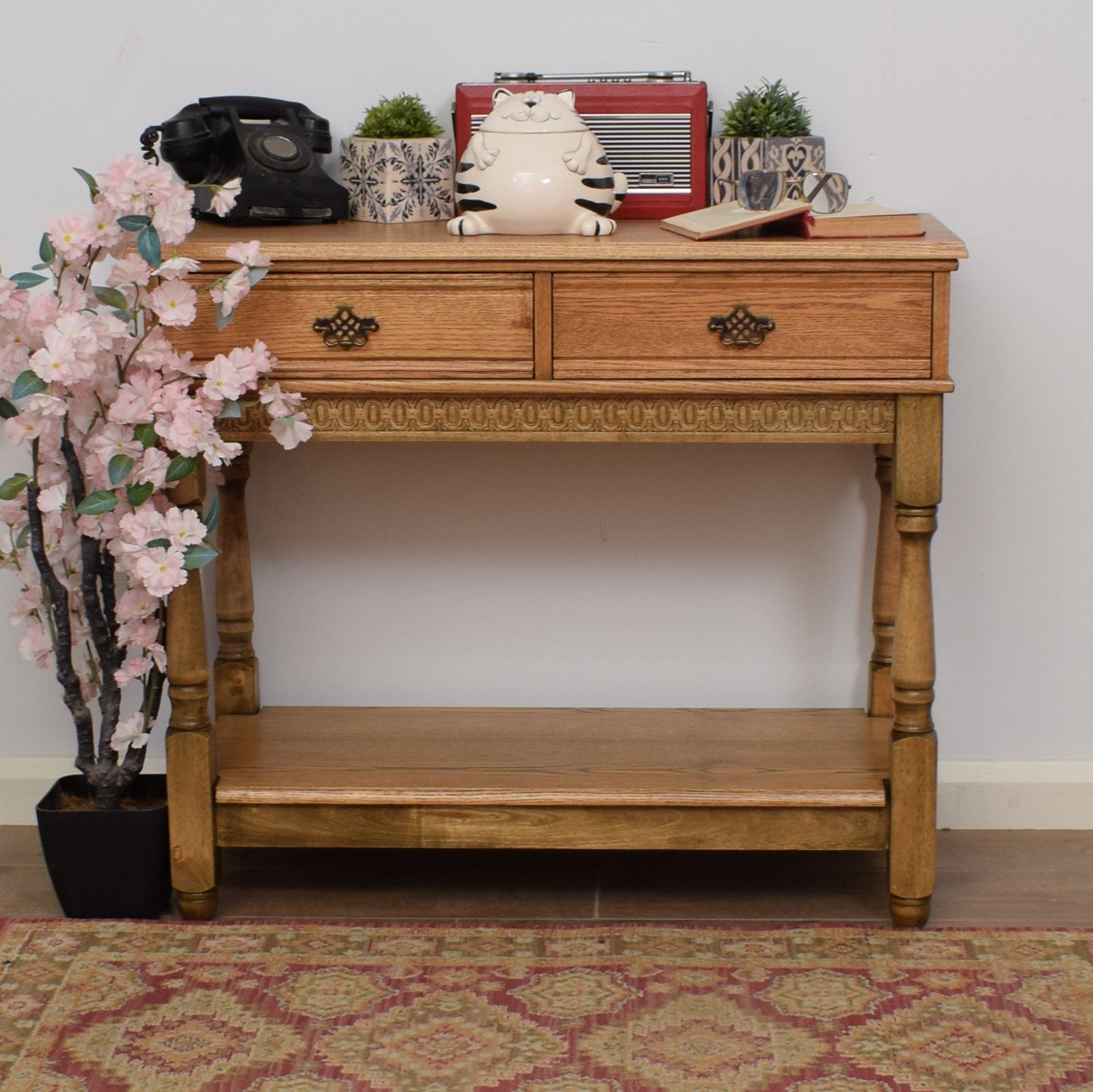 Oak Console Table
