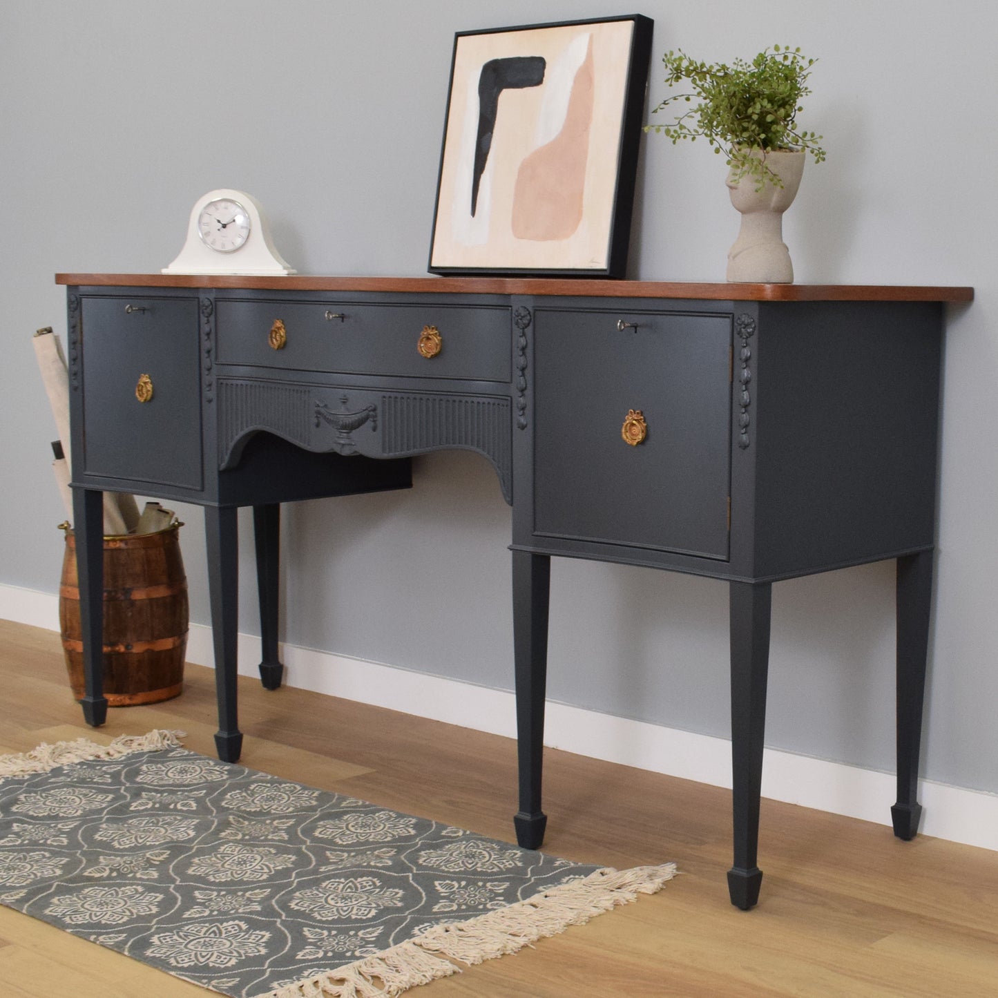 Painted Mahogany Sideboard