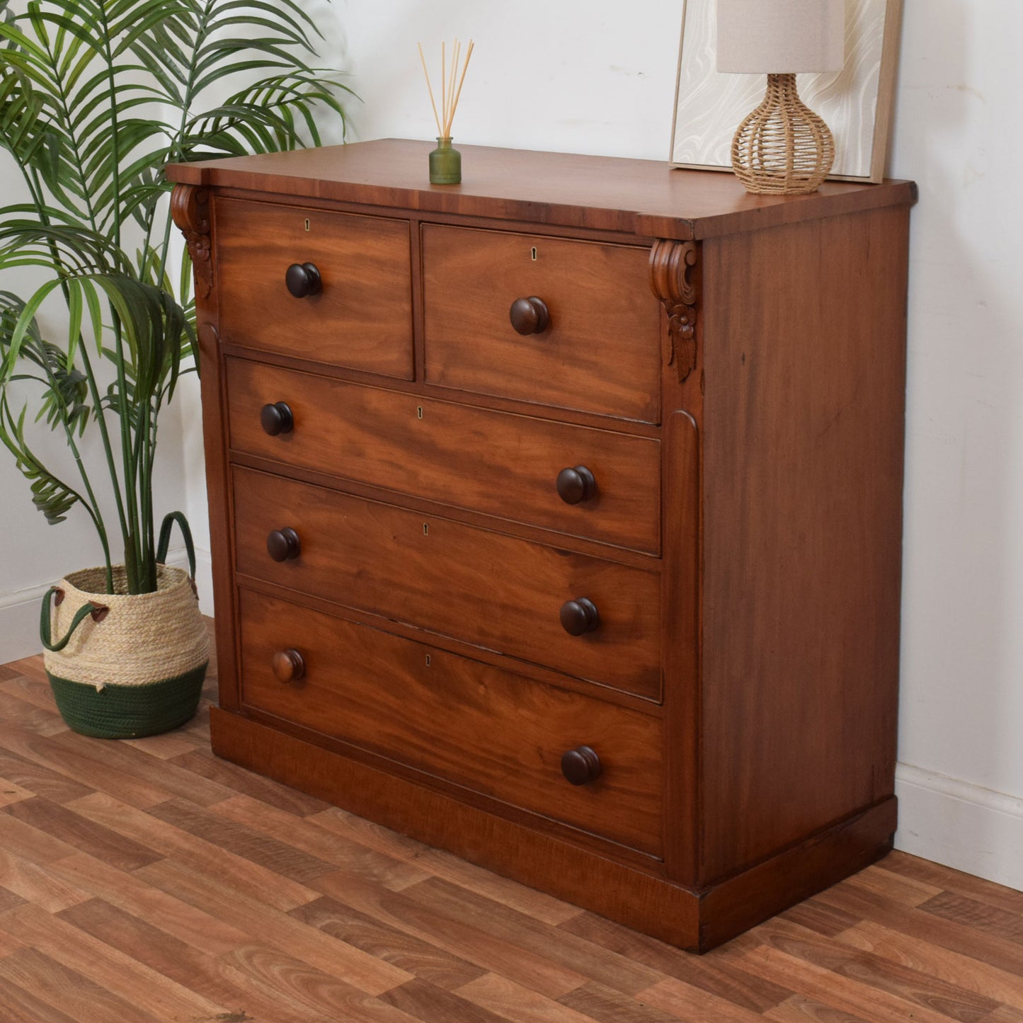 Rustic Mahogany Chest of Drawers