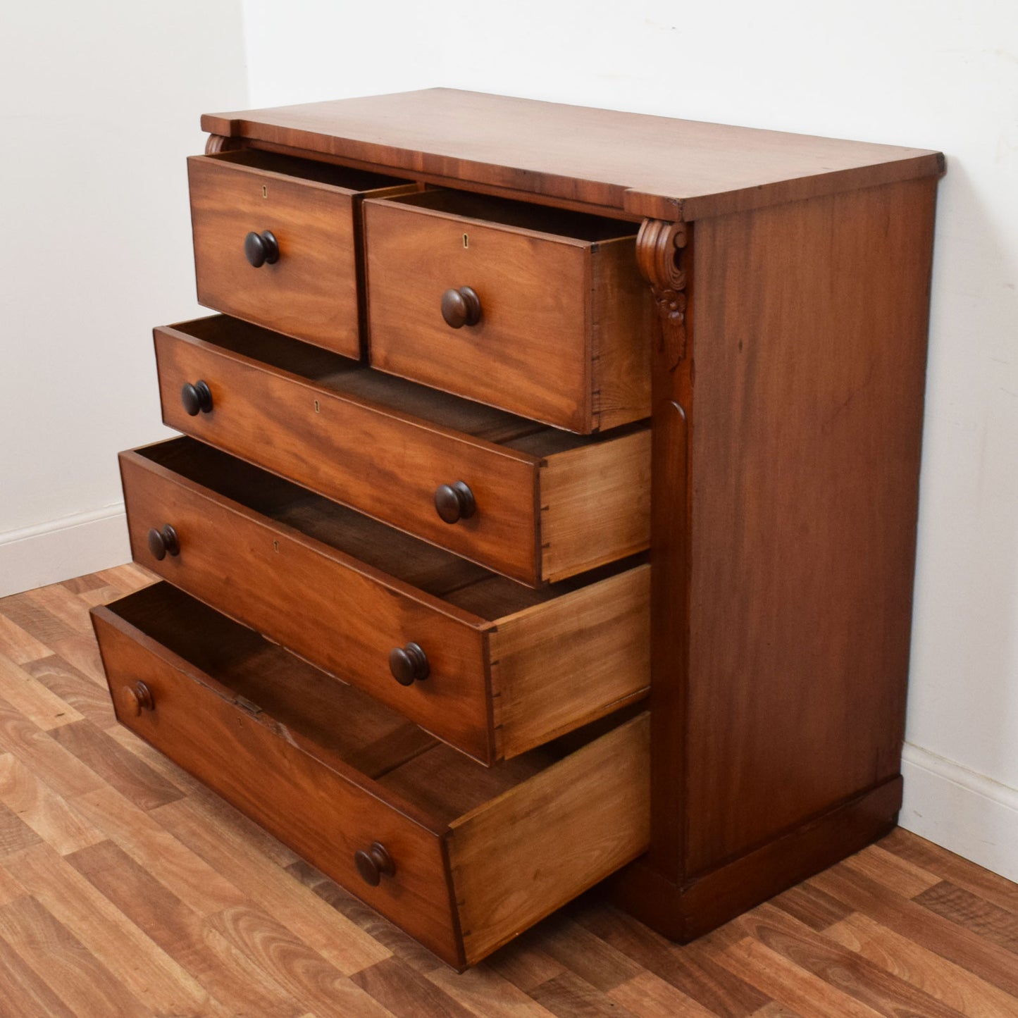 Rustic Mahogany Chest of Drawers