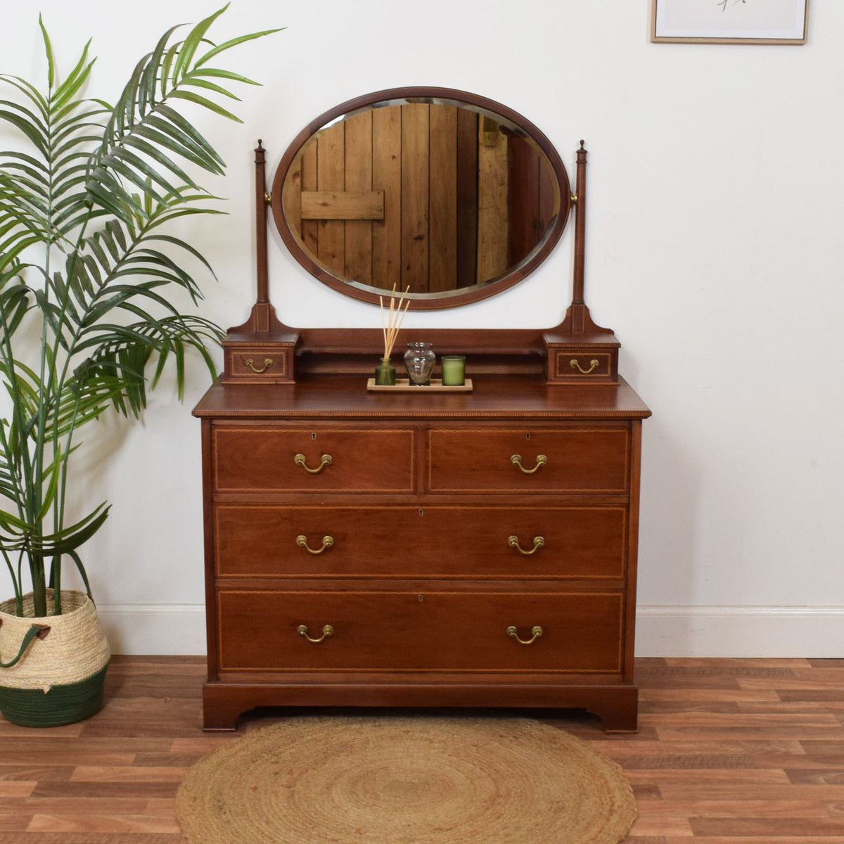 Inlaid Mahogany Dressing Table