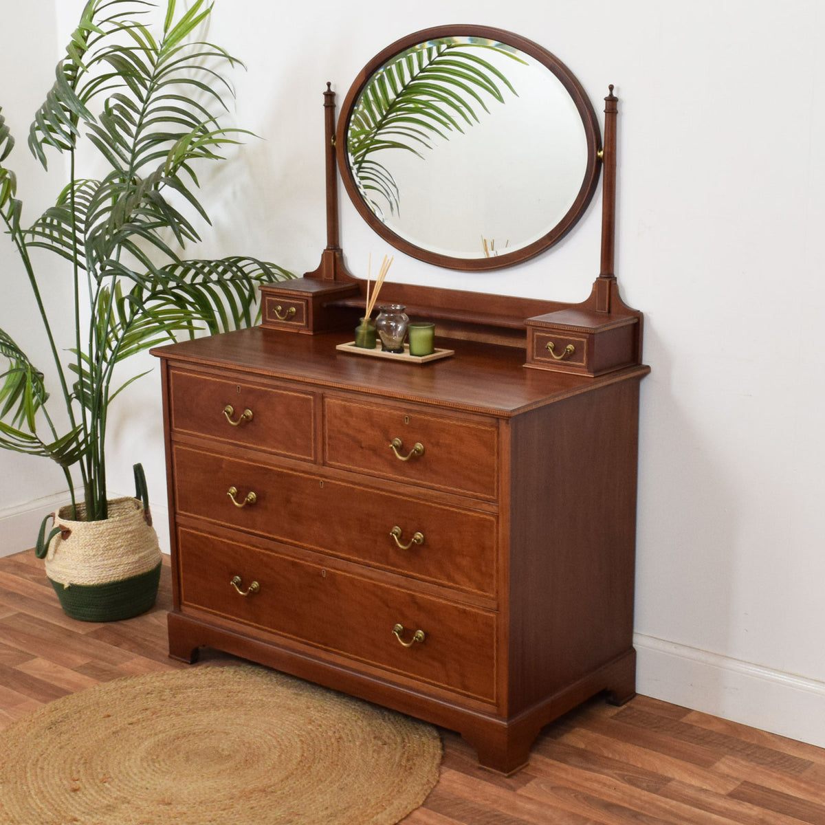 Inlaid Mahogany Dressing Table