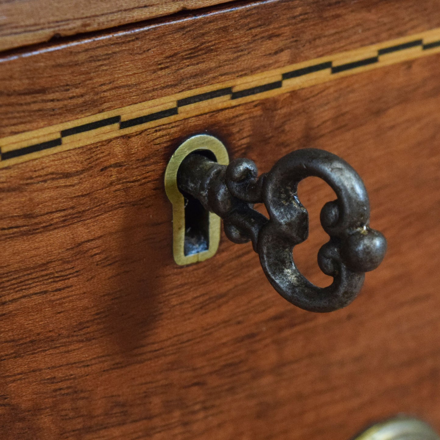 Inlaid Mahogany Dressing Table