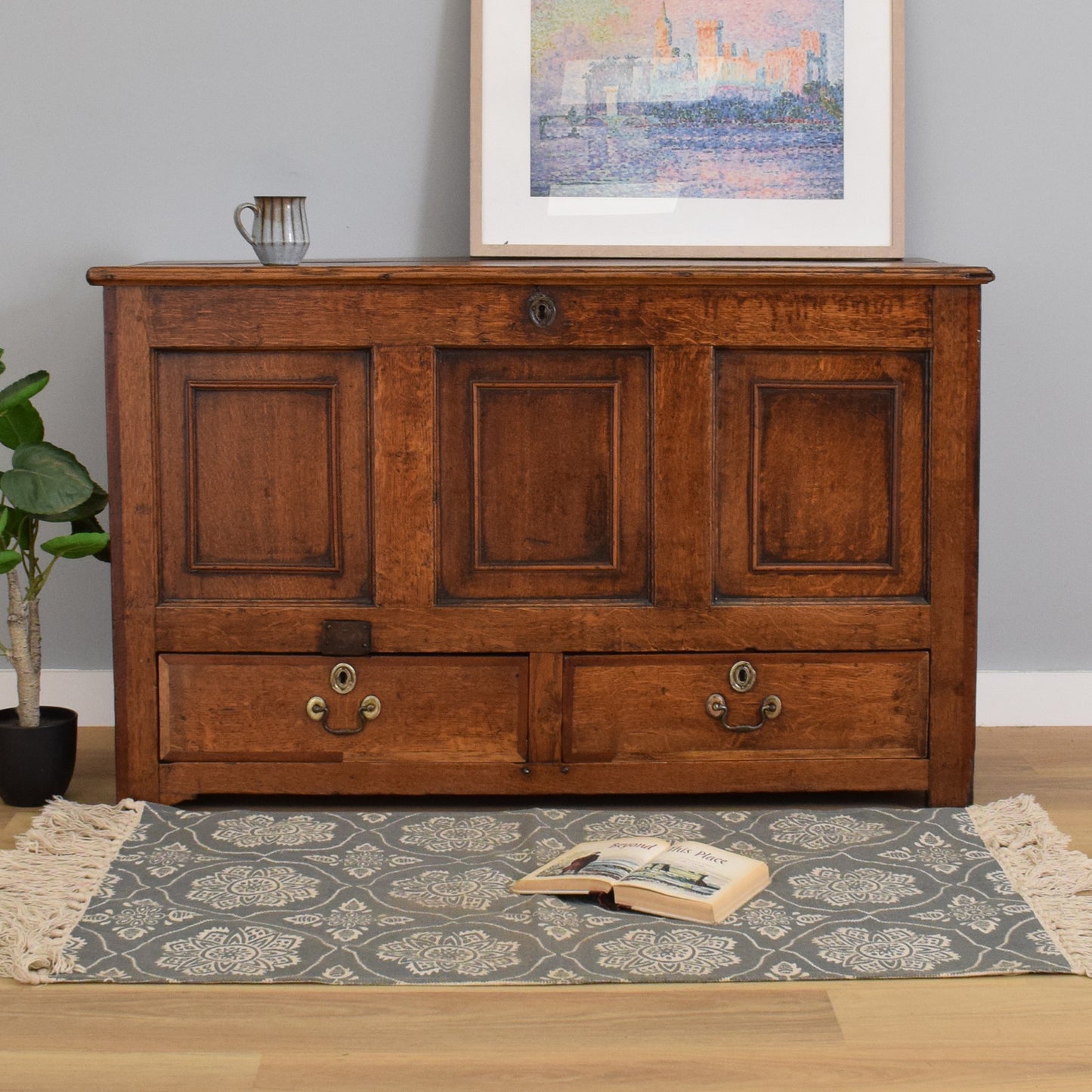 Vintage Oak Mule Chest