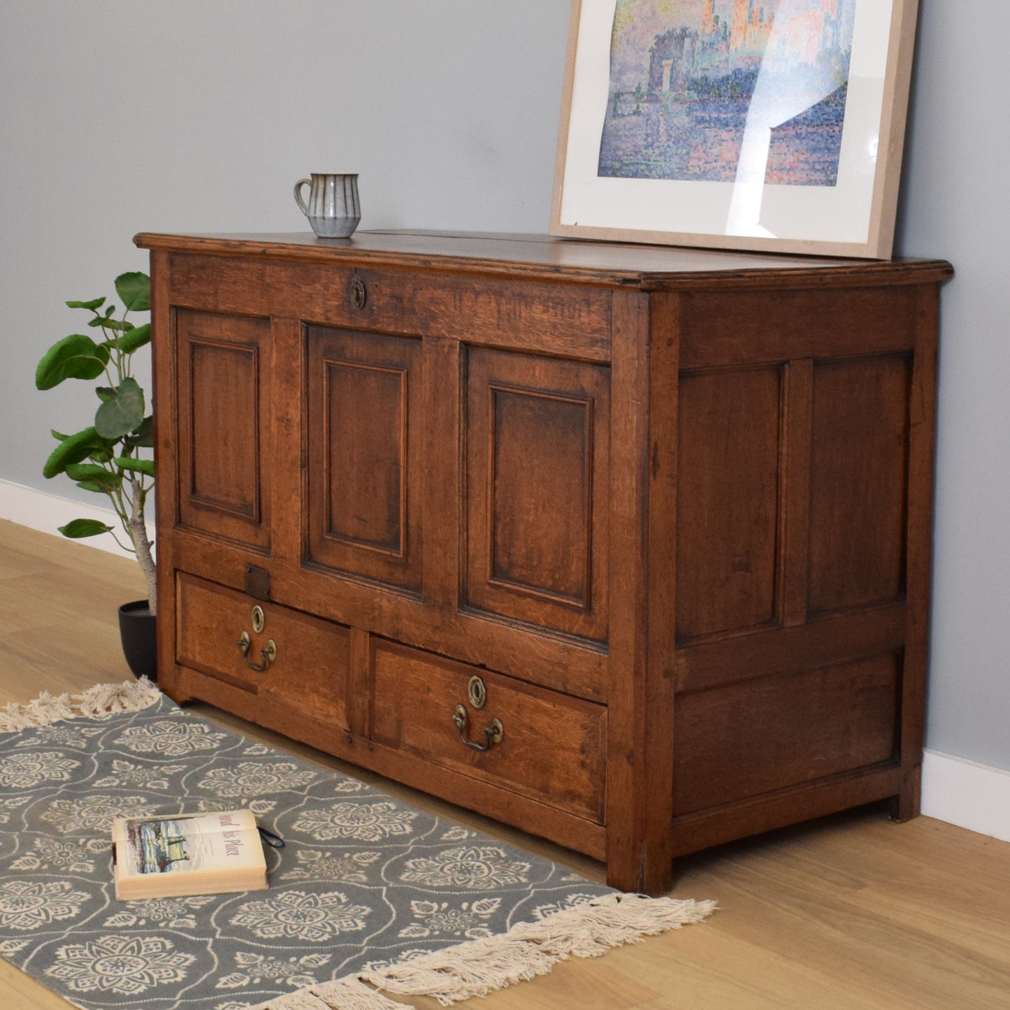 Vintage Oak Mule Chest