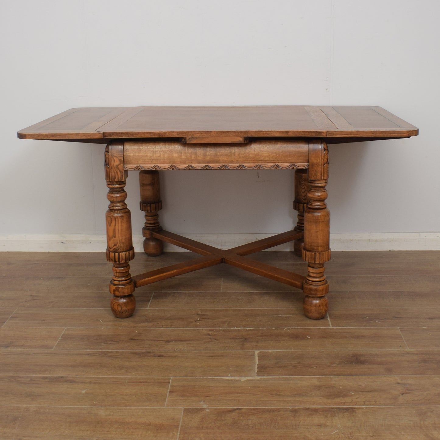 Draw-Leaf Table and Four Chairs
