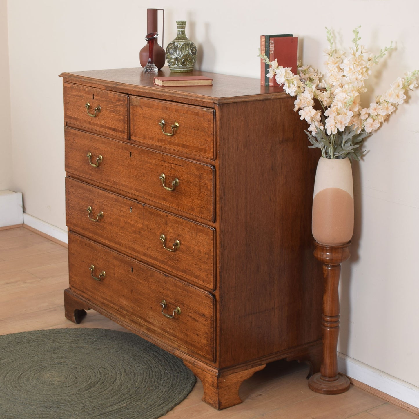 Large Oak Chest Of Drawers