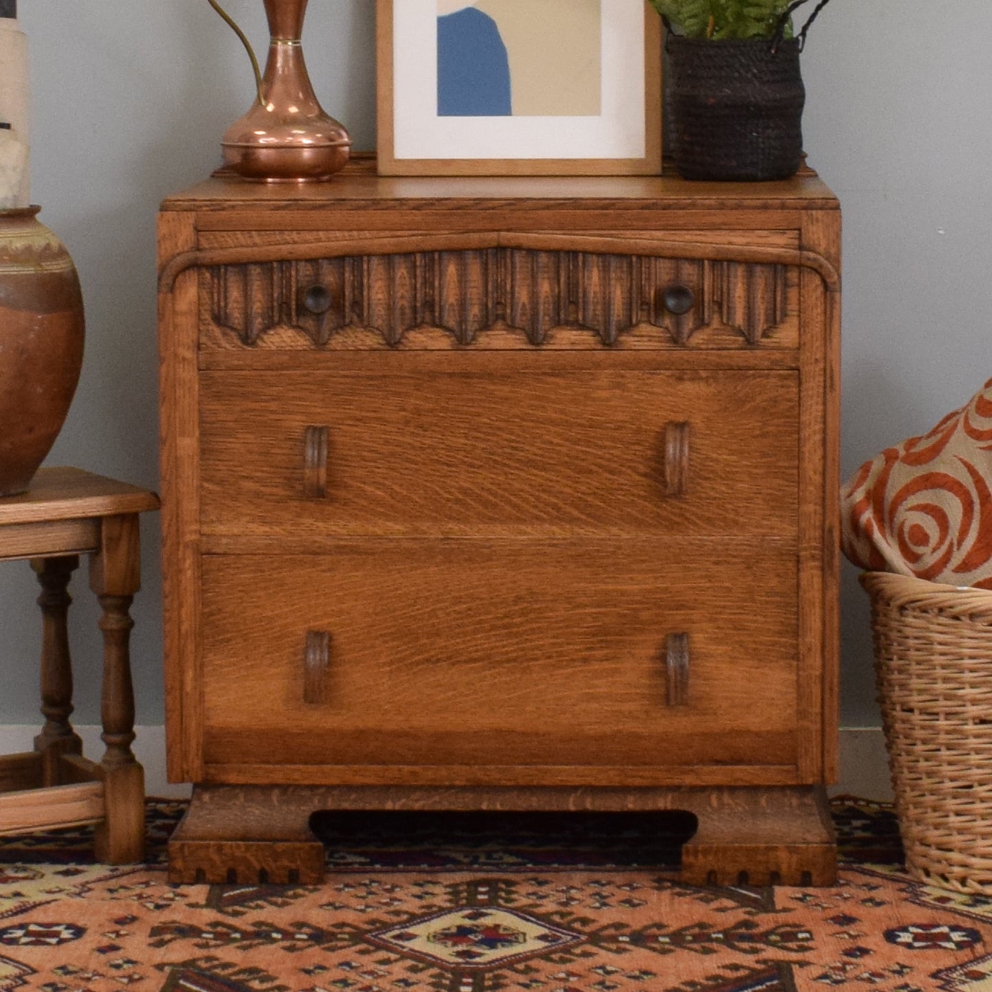 Small Oak Chest of Drawers