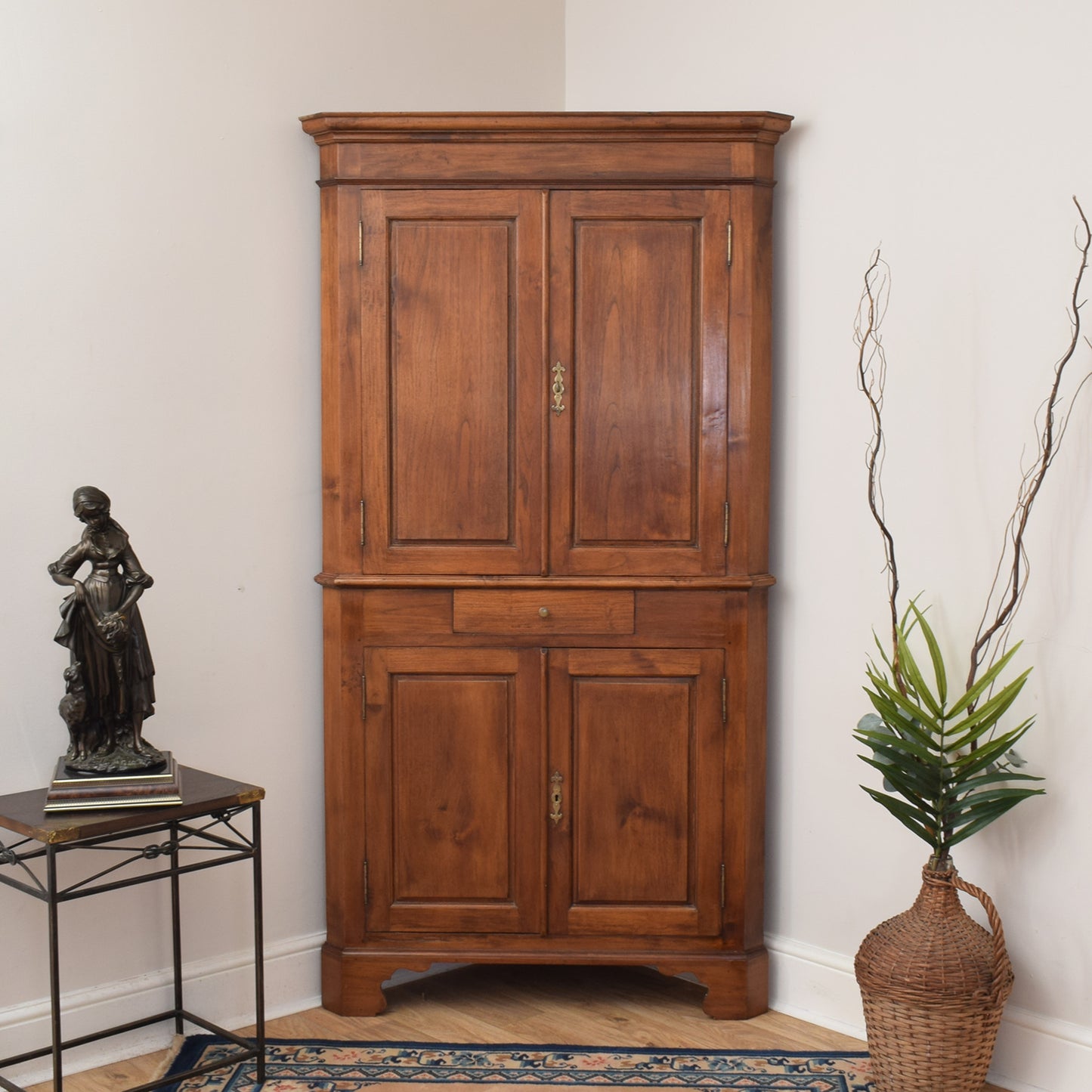 Oak Corner Cabinet