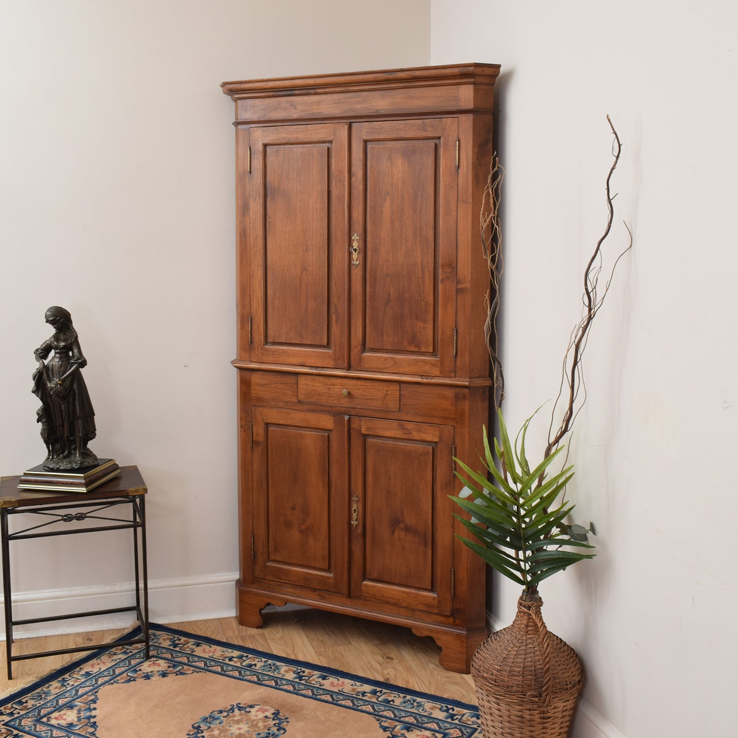 Oak Corner Cabinet