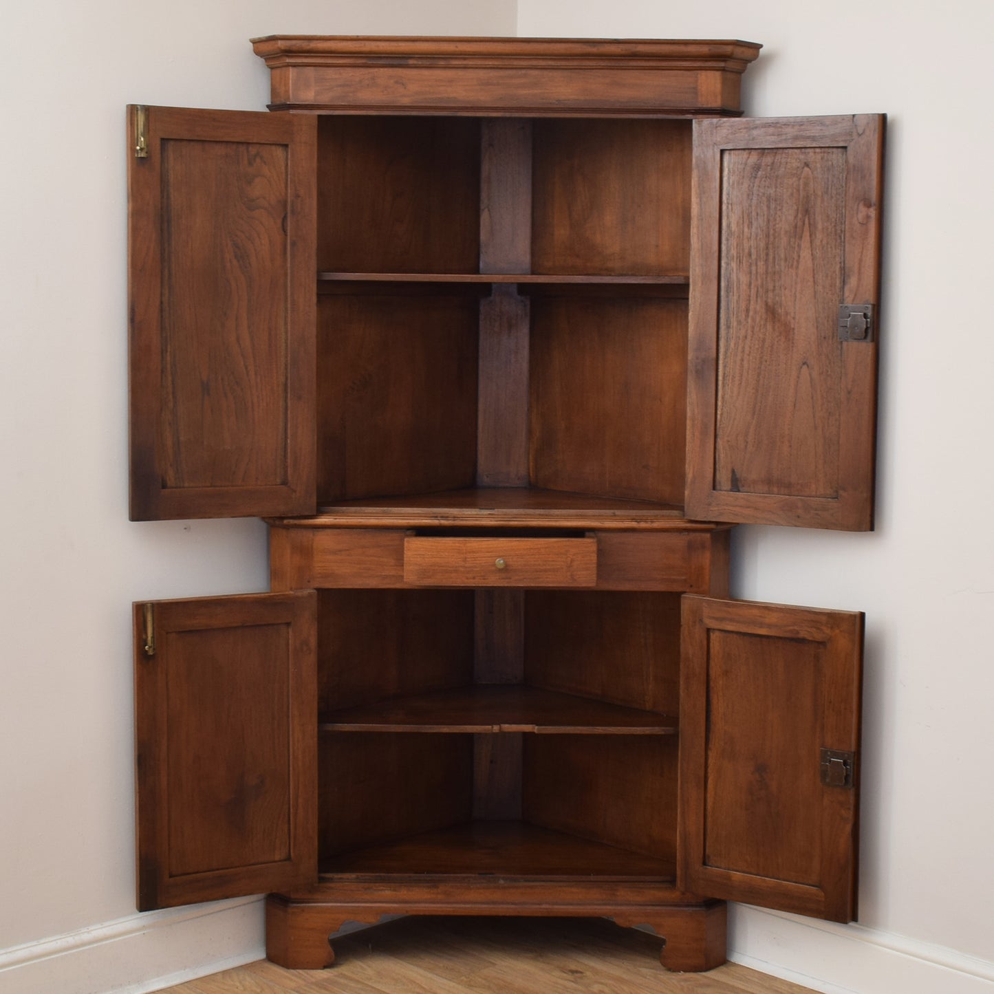 Oak Corner Cabinet