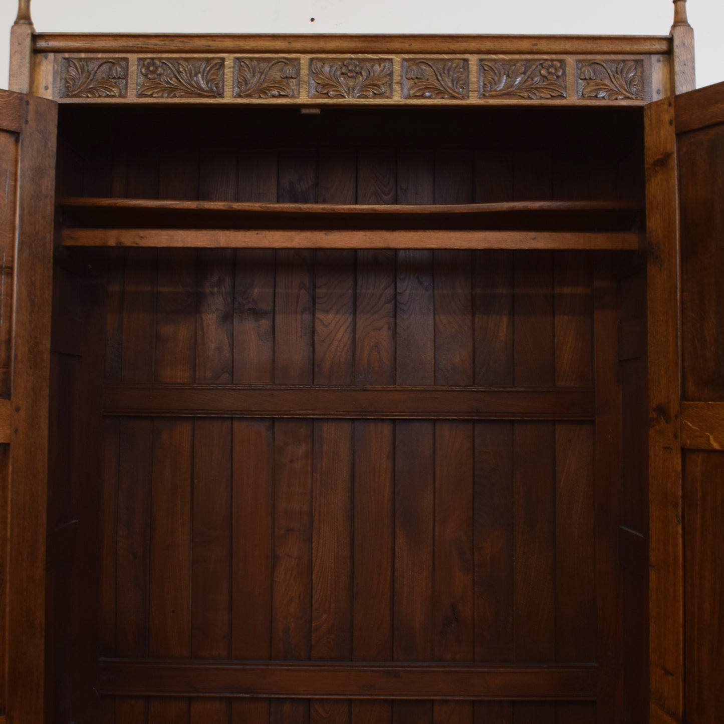 Large Carved Oak Wardrobe