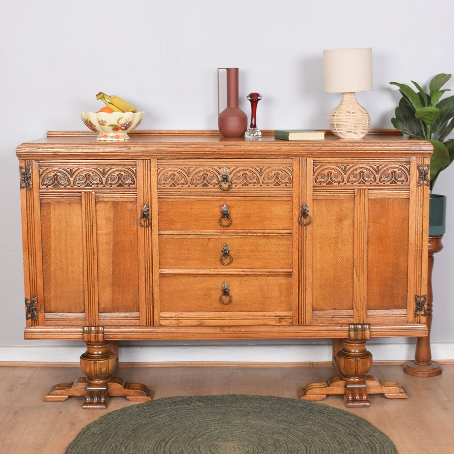 Vintage Oak Sideboard