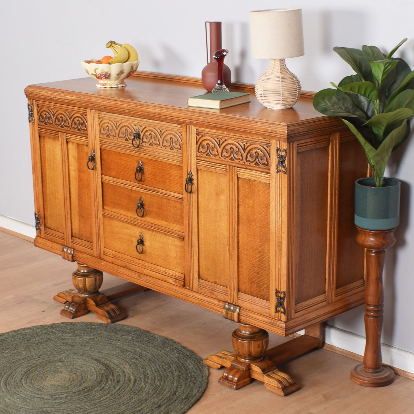 Vintage Oak Sideboard