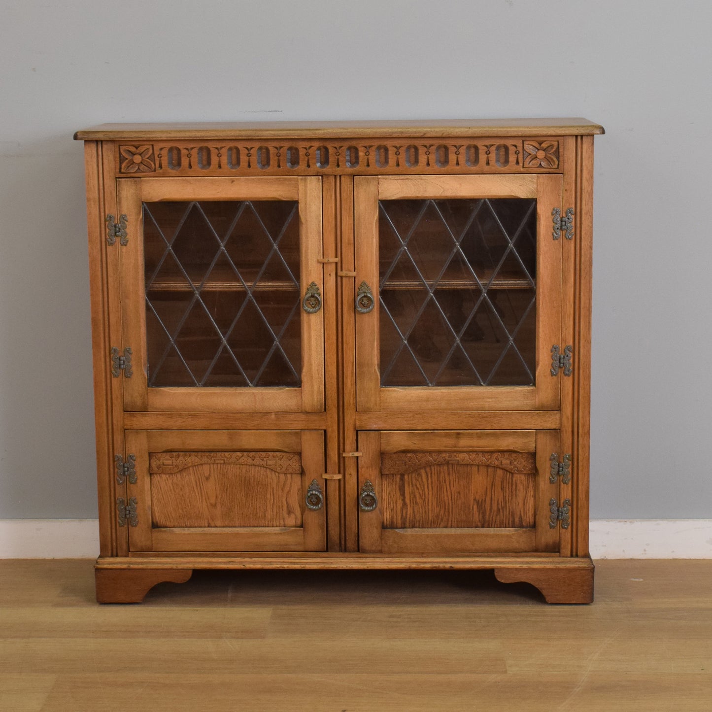 Refinished Glazed Bookcase