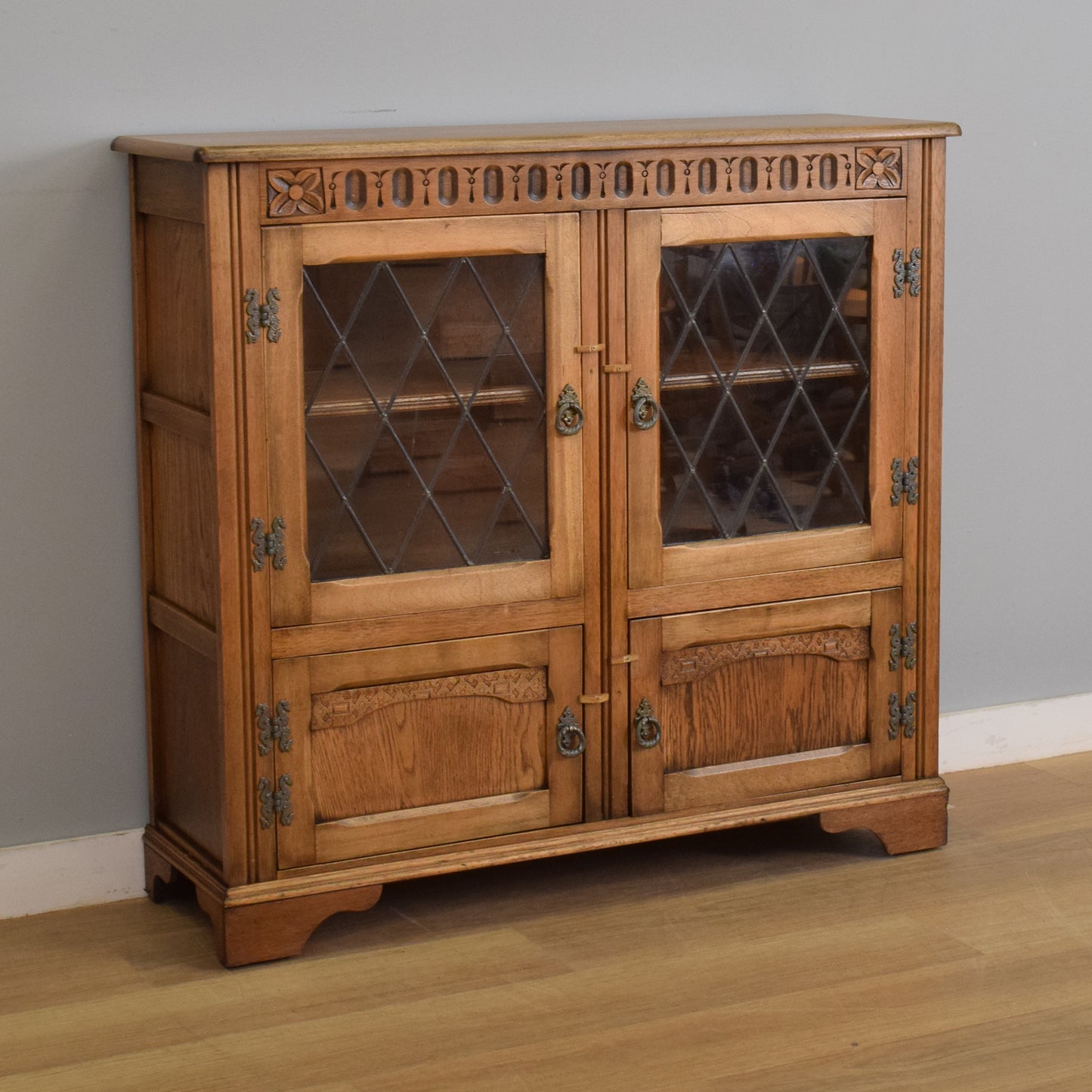 Refinished Glazed Bookcase