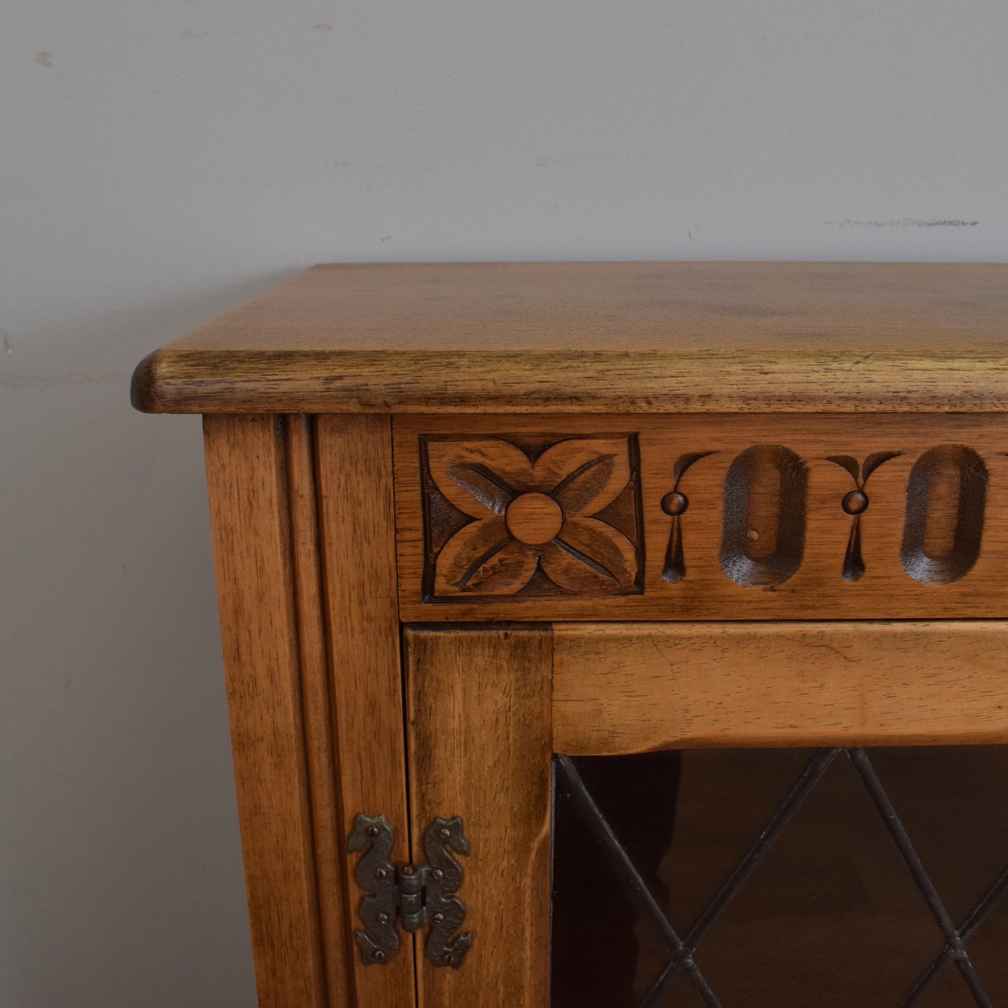 Refinished Glazed Bookcase