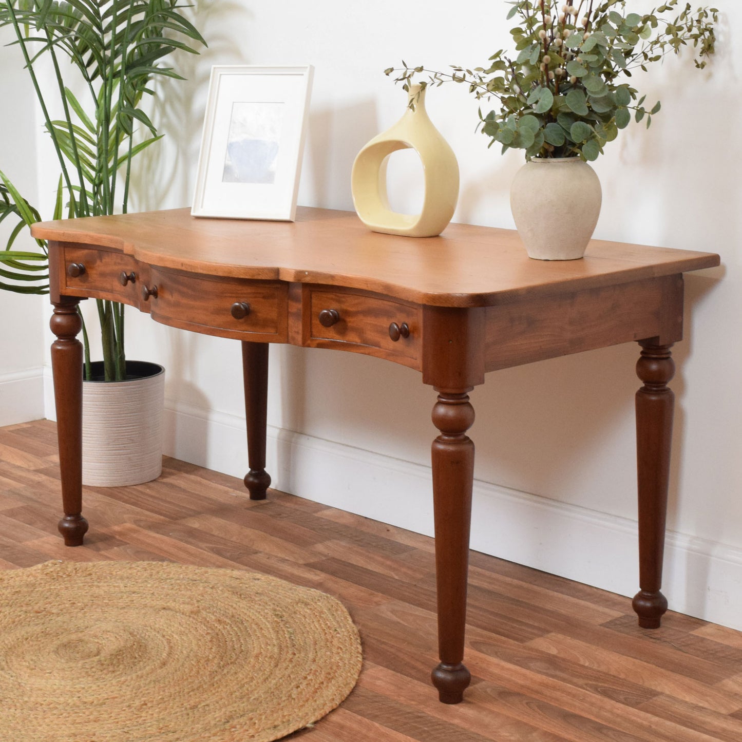 Rustic Mahogany Hall Table