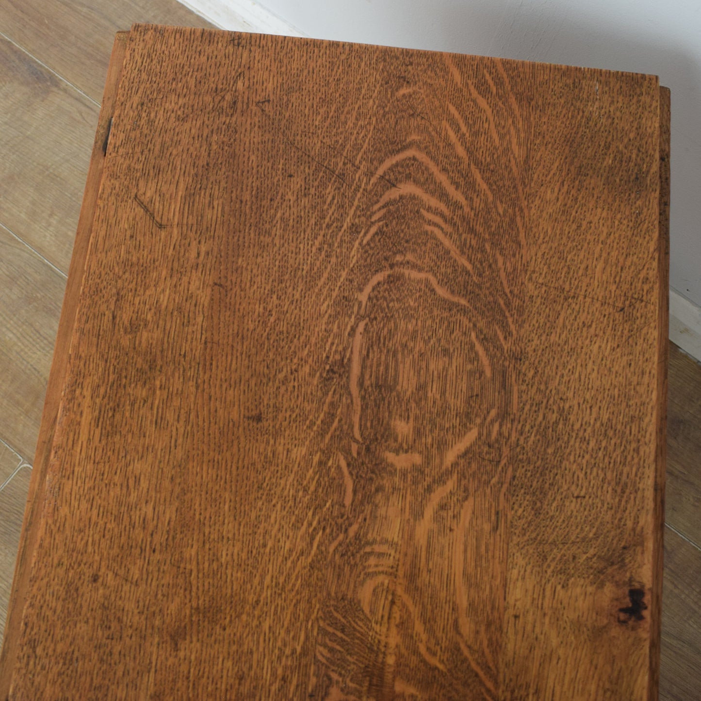 Oak Drop-Leaf Side Table