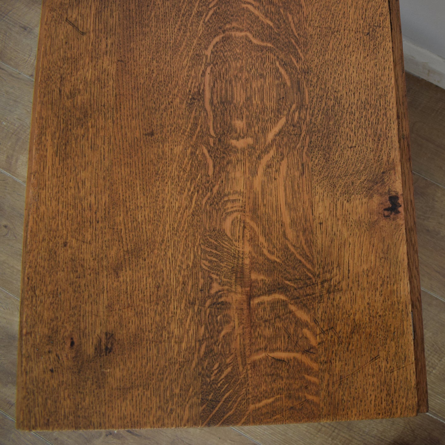 Oak Drop-Leaf Side Table